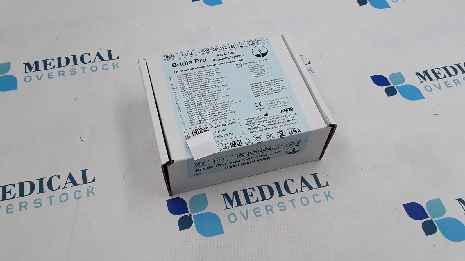 AMT Bridle Pro Nasal Tube Retaining System 8F REF 4-4208 Box of 5 Kits