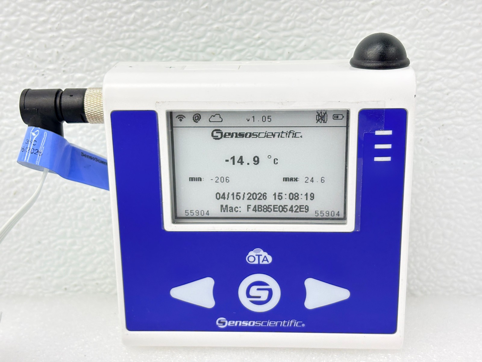 SensoScientific B80-200-OTA Temperature and Humidity Data Logger Sensor -w Cable