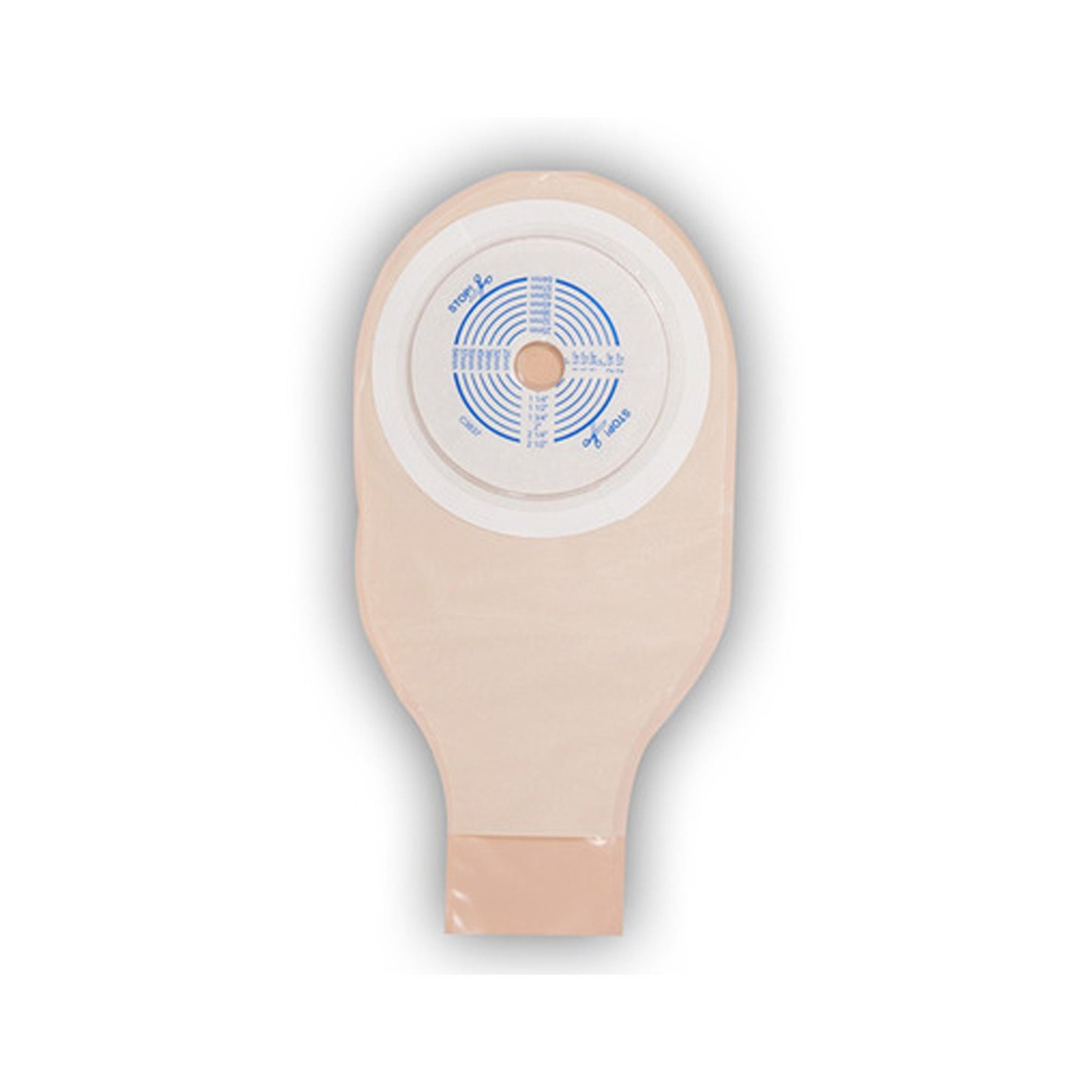 ActiveLife One-Piece Opaque Colostomy Pouch, Pre-cut to Fit 25mm Stomas (Box of