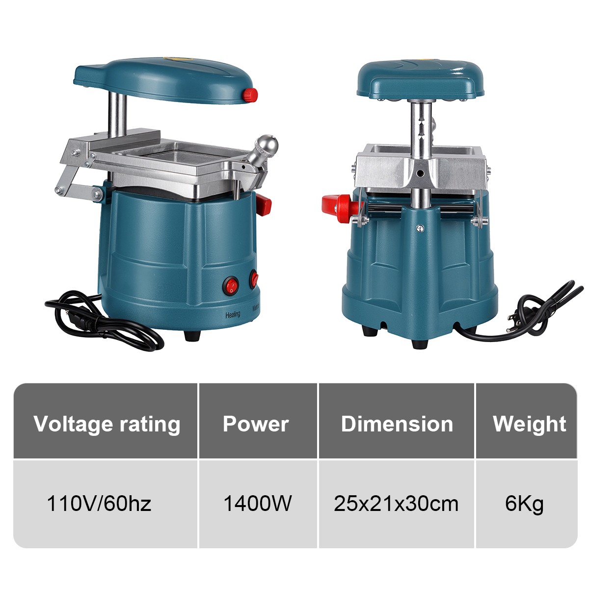 1400W Dental Vacuum Former Machine Plastic Sheets Forming Laminating Machine
