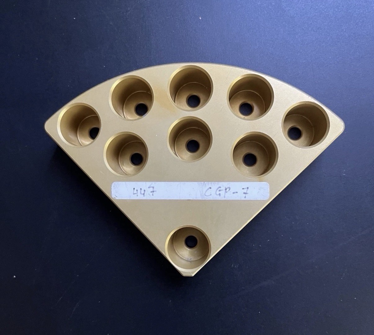 Chemglass 9-Place Pie Wedge for 1 Dram (4 ml) Vials, #CG-1991-P-13