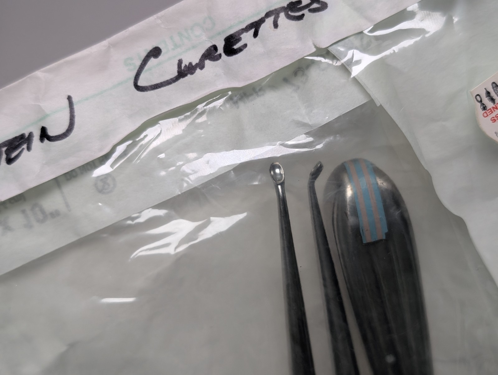 3 pcs. V. MUELLER OS998-003 OS998-002 OS998-001 Bone Curette Epstein (USED).