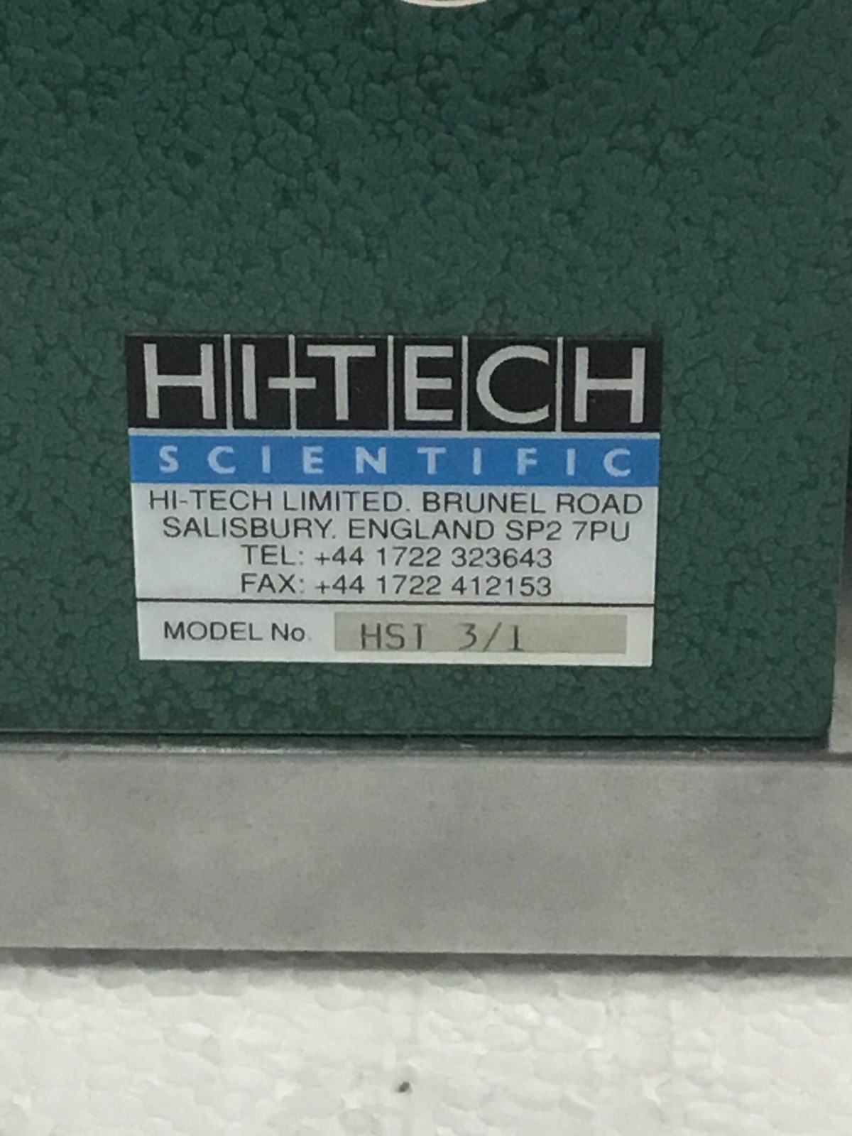 Hi-Tech Scientific HSI 3/1 Deflection of Beams Lab Apparatus w/ Manual FREE SHIP