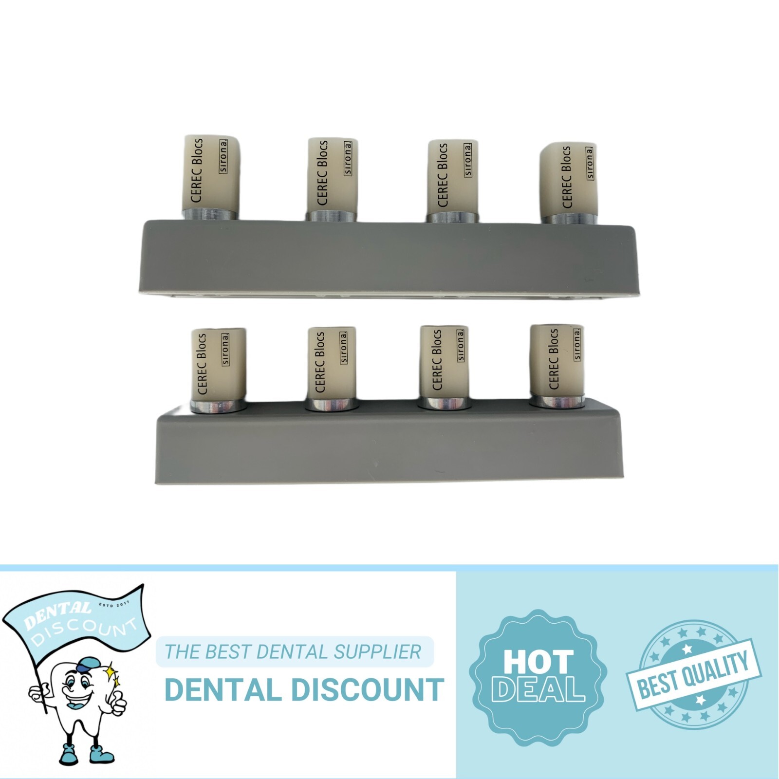 Sirona CEREC Blocs C 10 A2C 8 Pcs. Made in Germany