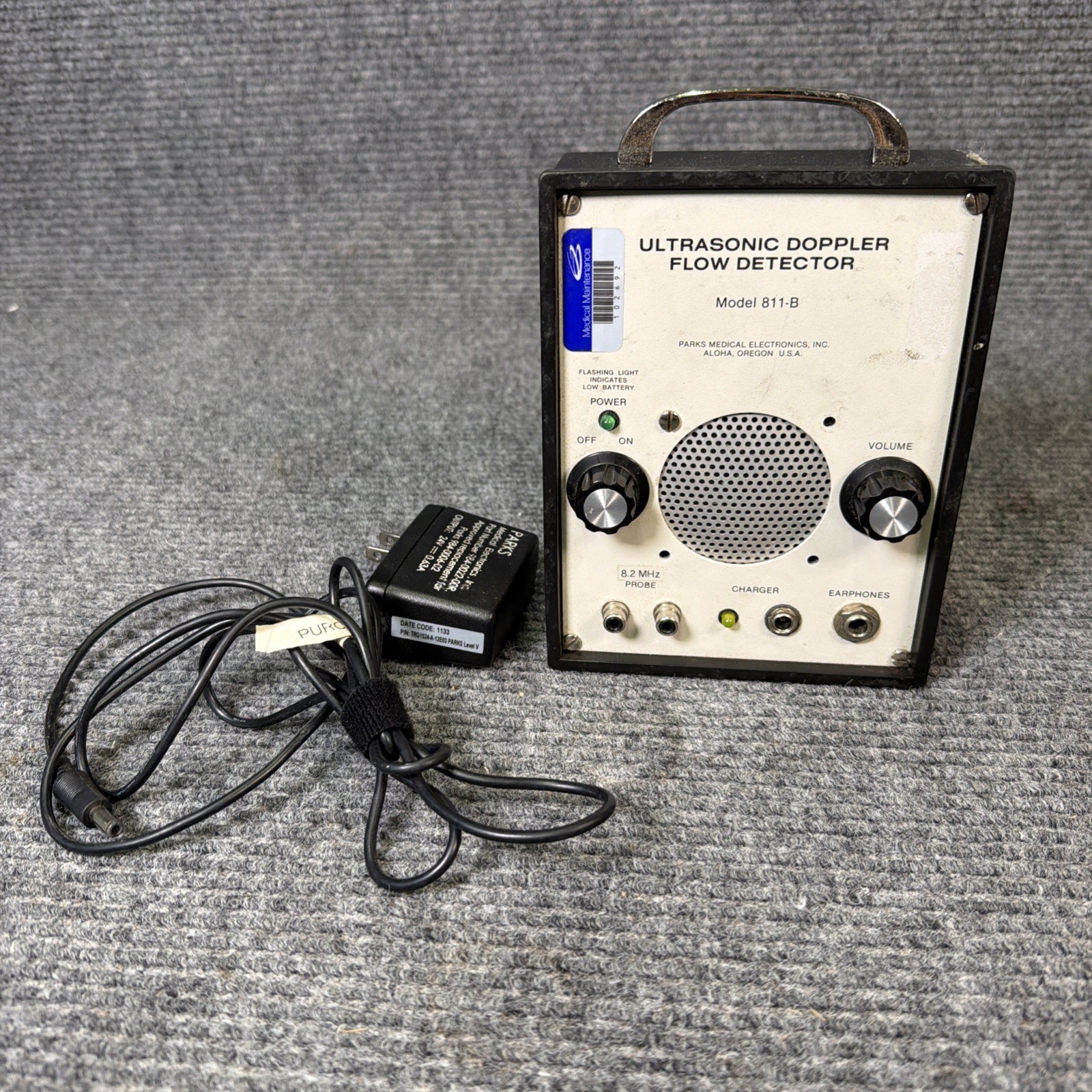 Parks Medical Electronics 811-B Ultrasonic Doppler Flow Detector, Tested