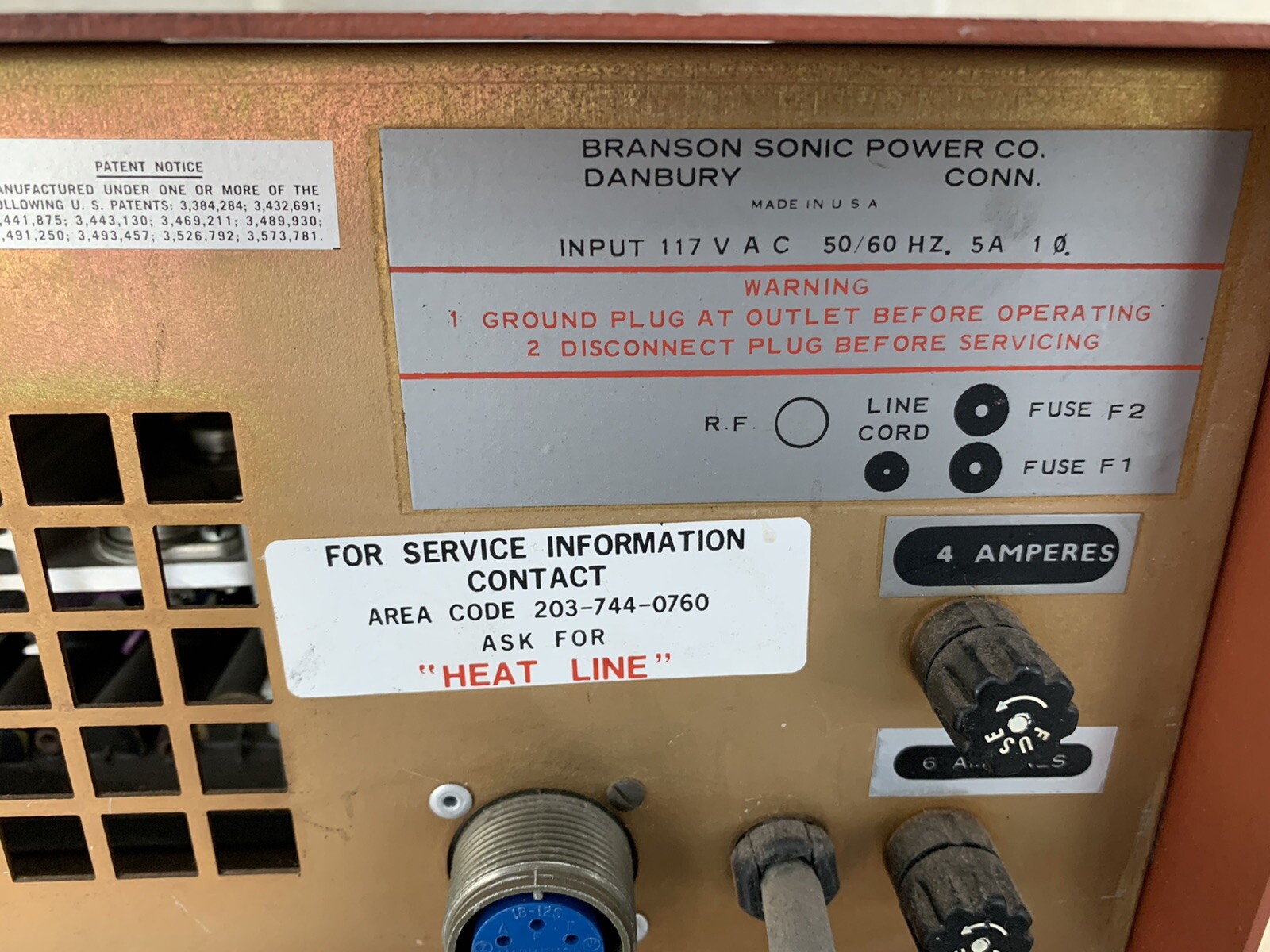 BRANSON Heat Systems Ultrasonic SONIFIER Cell Disruptor Model W-350