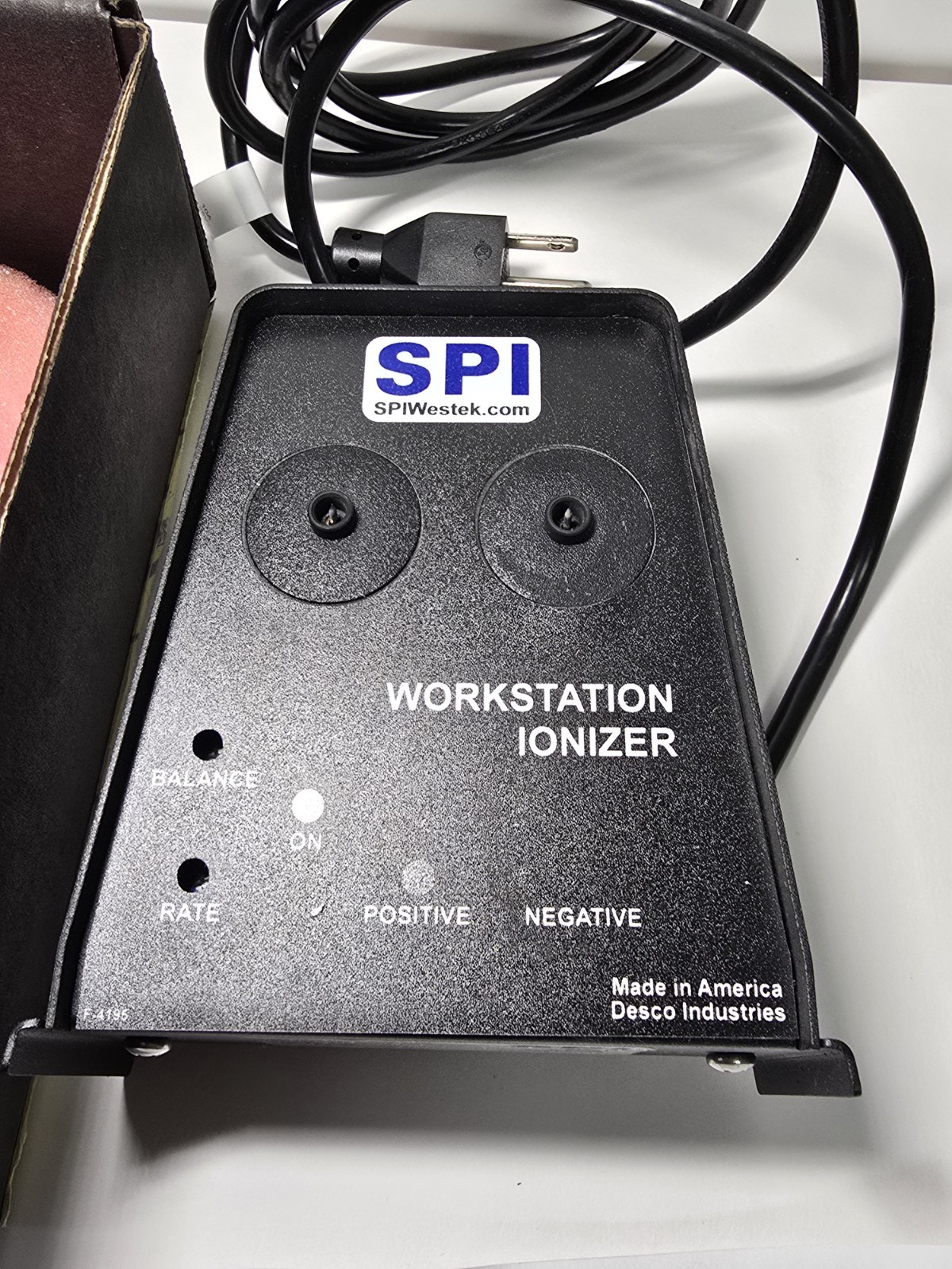Calibration Cert SPI Workstation Ionizer 94000 / SP4001- 120VAC – ESD System