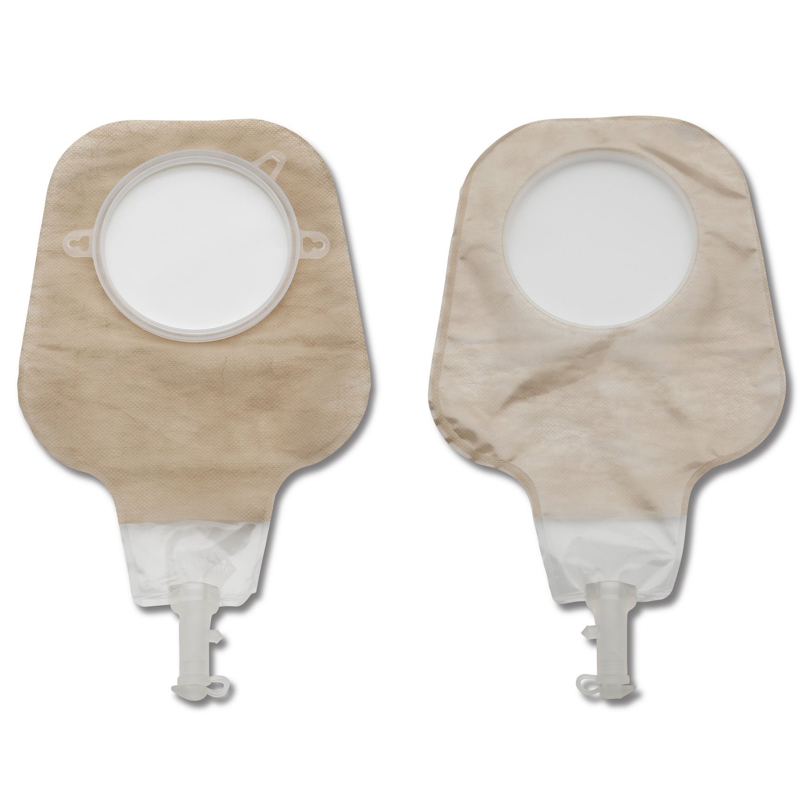 New Image 2-Piece Ultra-Clear Ostomy Pouch, Pre-cut to Fit 102 mm Stoma, Yellow