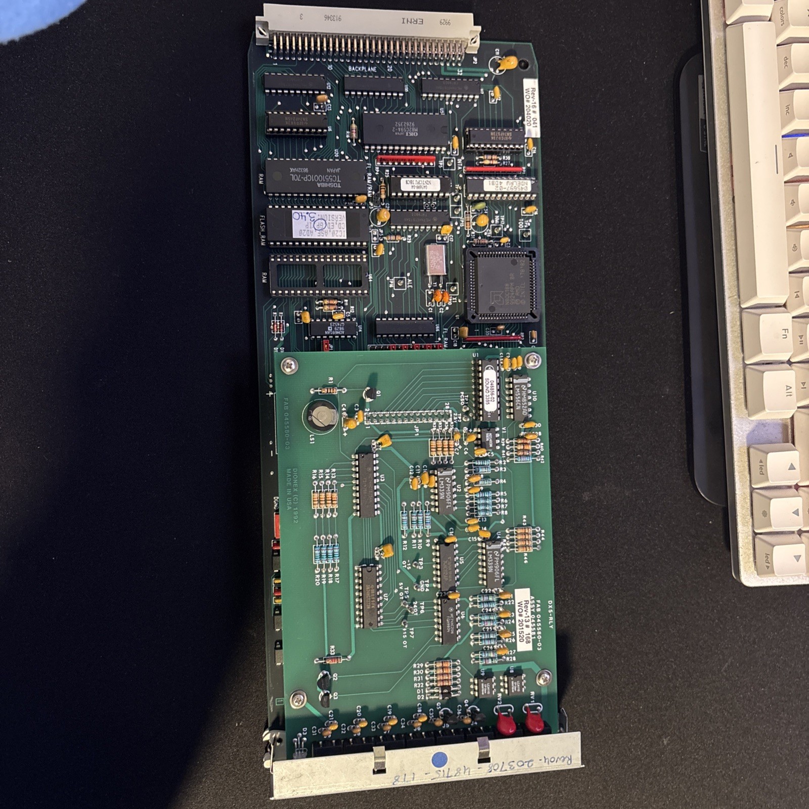 Dionex DX500-CPU 048716 Board w/ DX5-RLY 045581 DP50 SEE DESCRIPTION