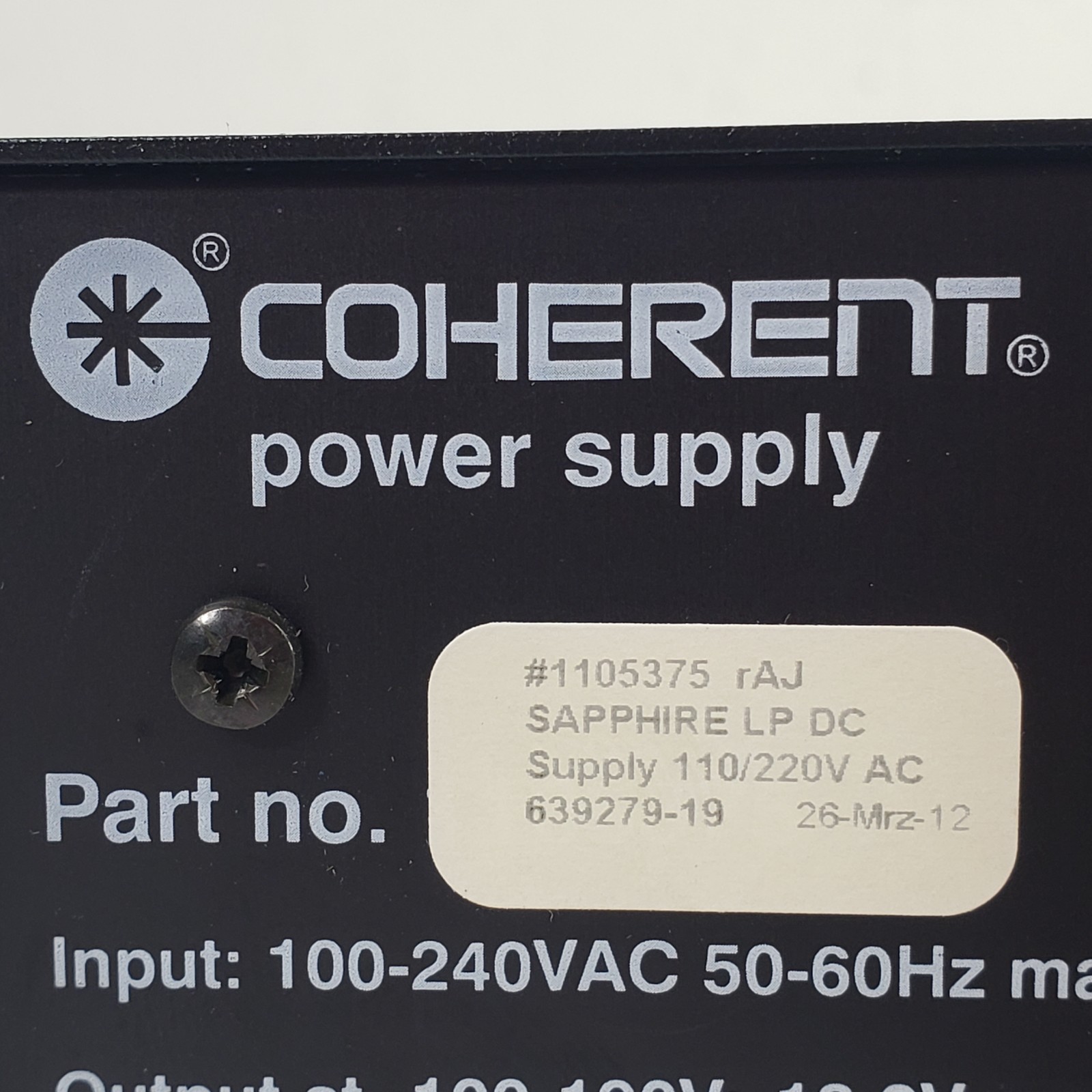 TESTED Coherent Sapphire 561-50 561nm 50mW CW OPSL Laser w/ Controller & PSU