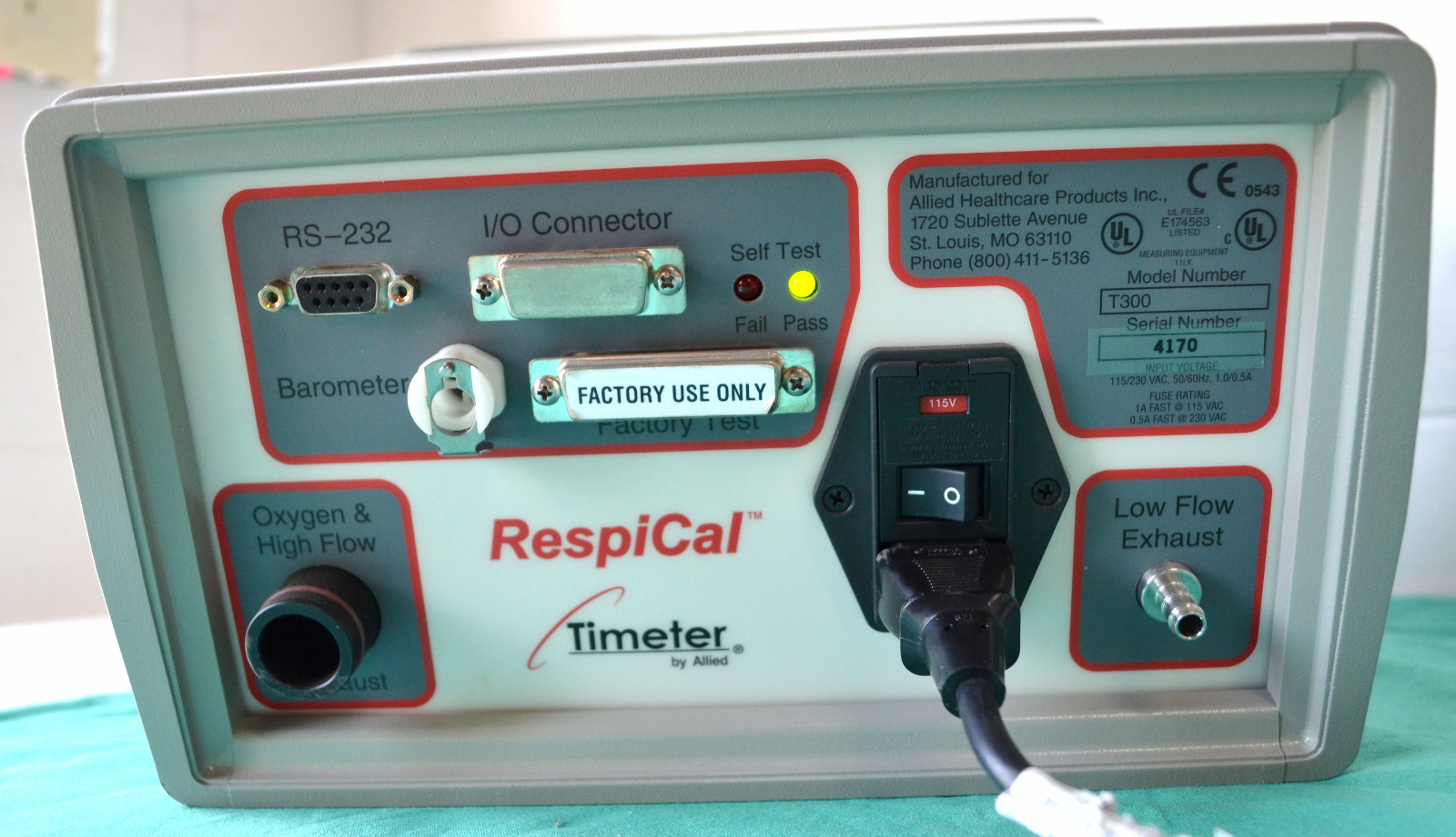 Allied Respical Timeter T300 With Accessories & Software