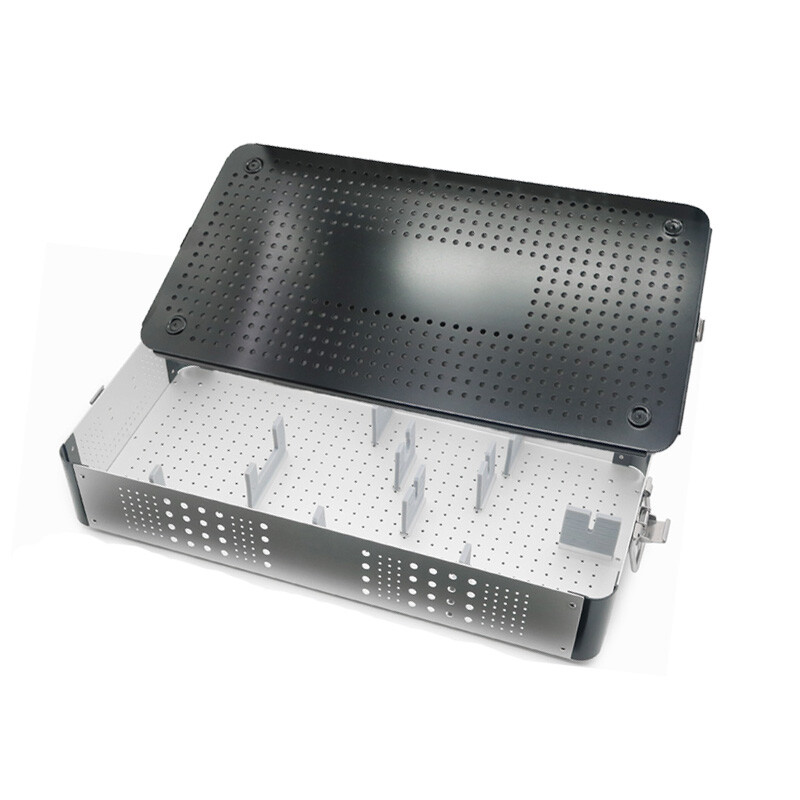 Best Aluminium Alloy Sterilization Tray Box Case For Choledochoscopy，60*30*10cm
