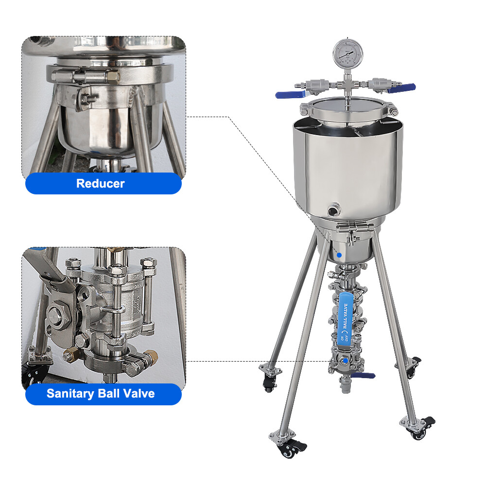 2LB Jacketed Closed Loop Extractor SS304 Lab Extraction Equipment with Bracket