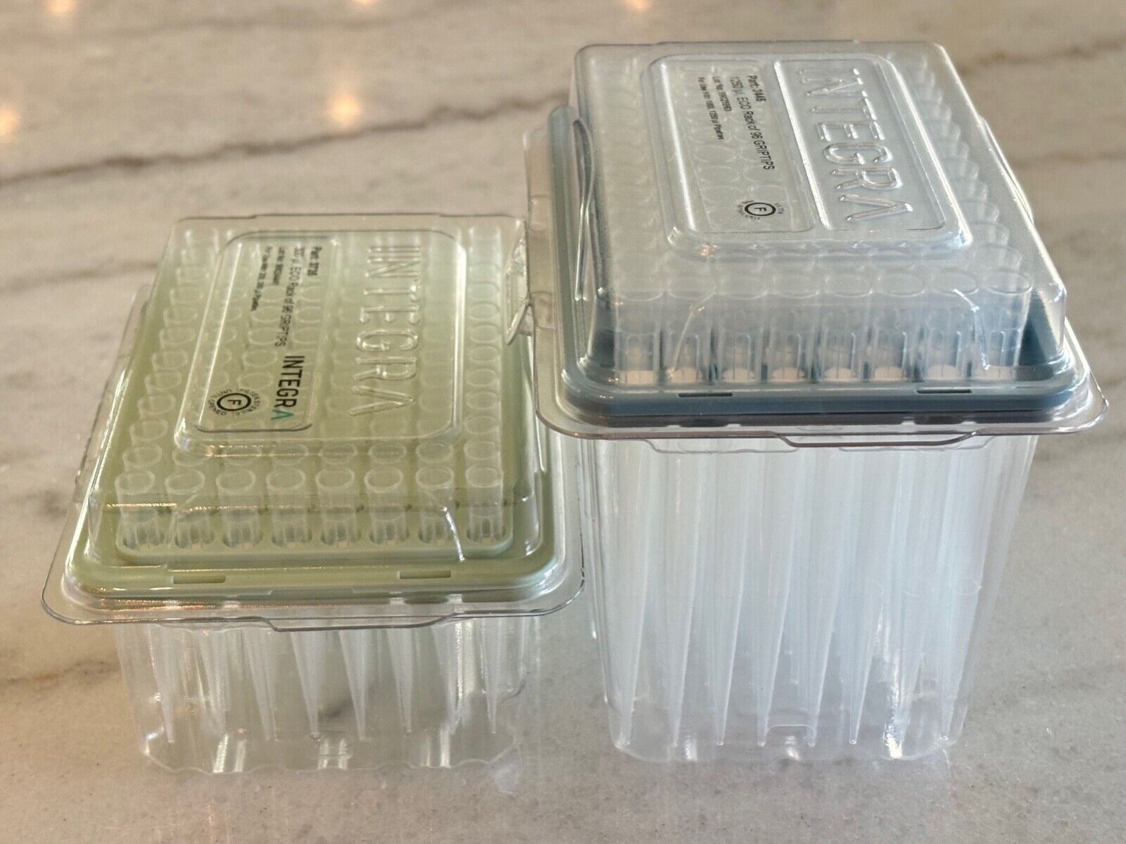 4 new INTEGRA Biosciences 3408, 3445, 3735 ECO Rack of 96 GRIPTIPS, Pipet Tips