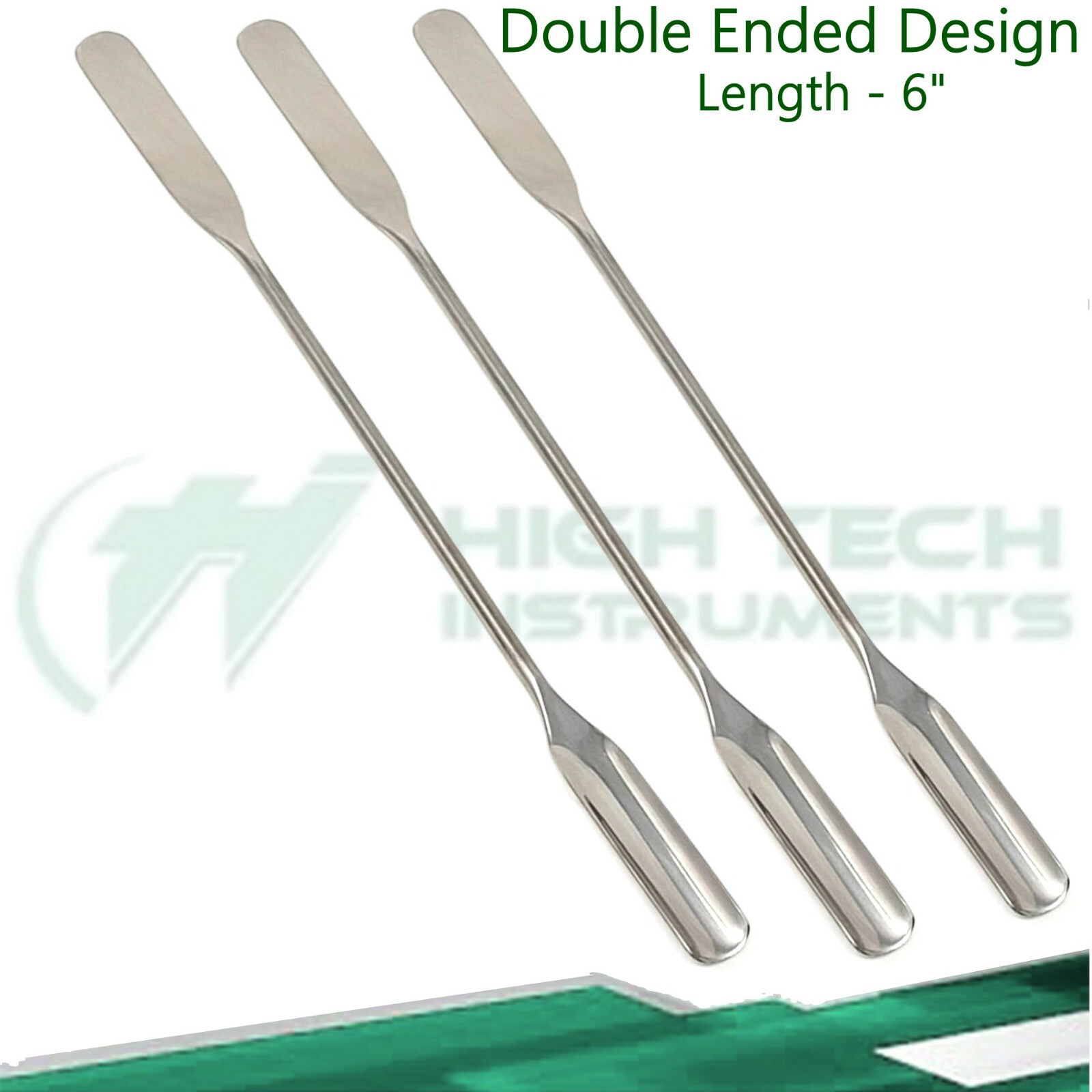 3 PCS Stainless Steel Micro Spoon Scoop Spatula for Lab Powder Measuring – 6″