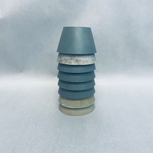 Chemglass Neoprene Vacuum Filter Adapter Size 6 Total of 8 Adapters