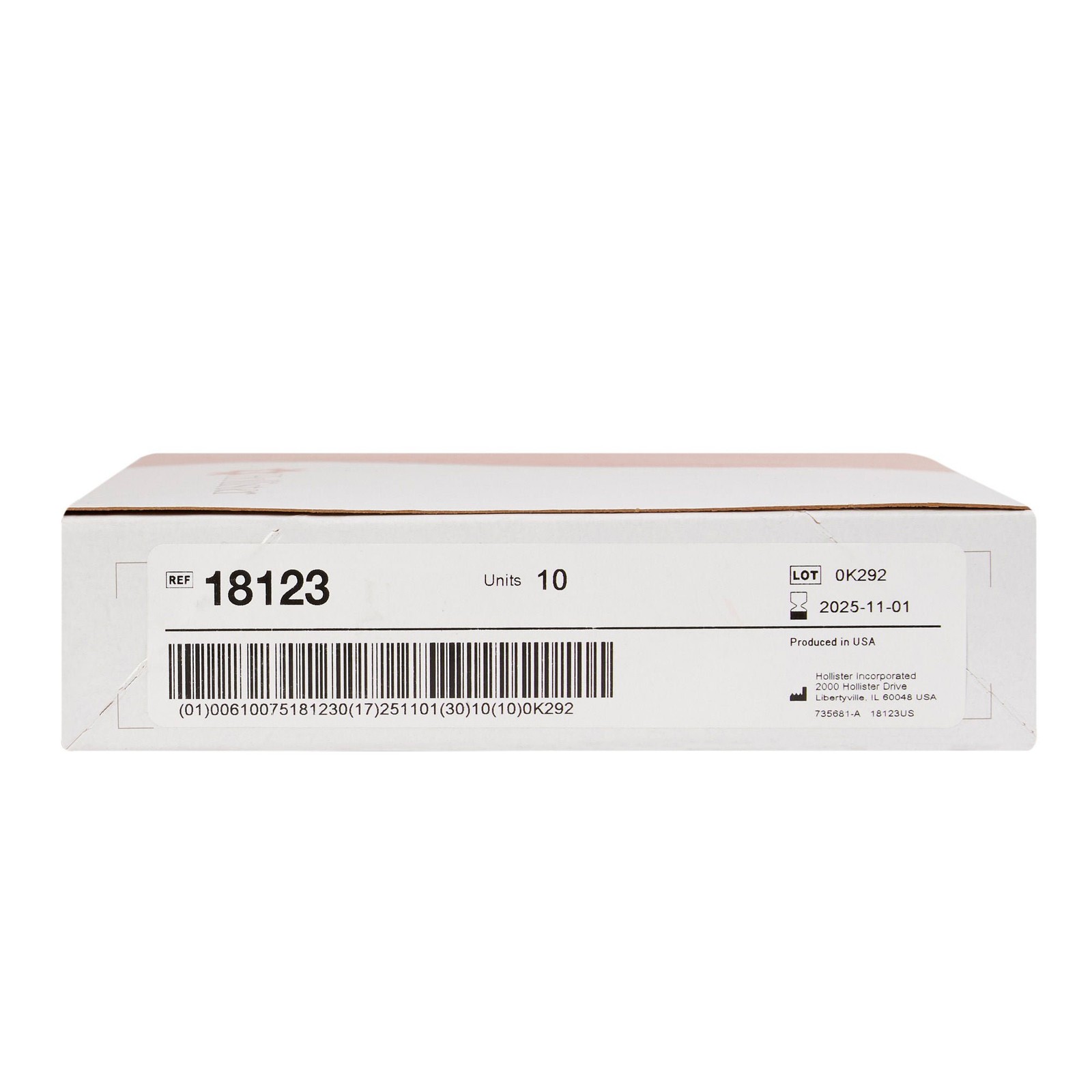 Hollister New Image 18123 2-Piece Beige Colostomy Pouch, Pre-cut to Fit 57mm Sto