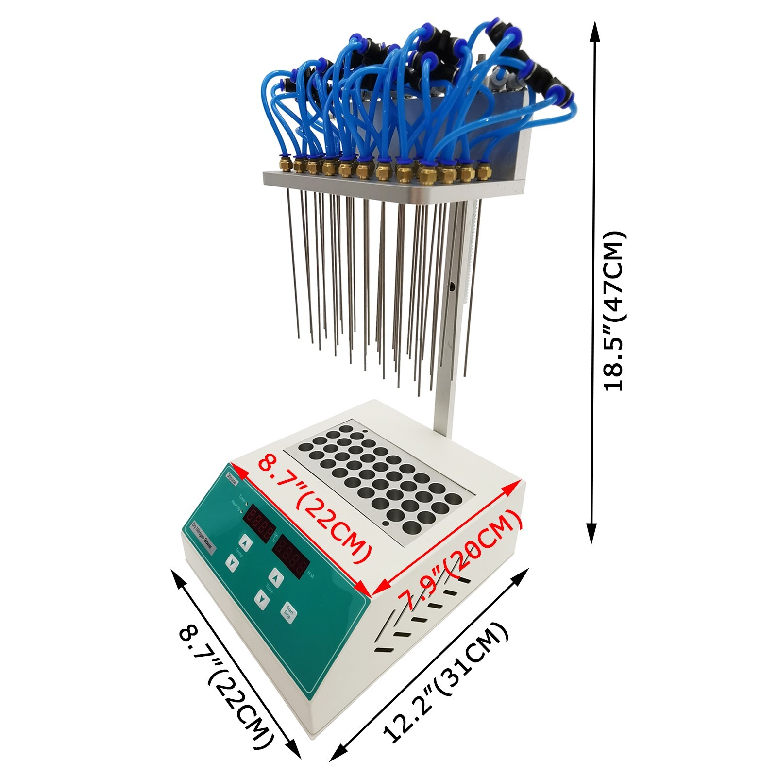 110V 400W 36-Gas-Needles Lab Nitrogen Evaporator Termovap Sample Concentrator
