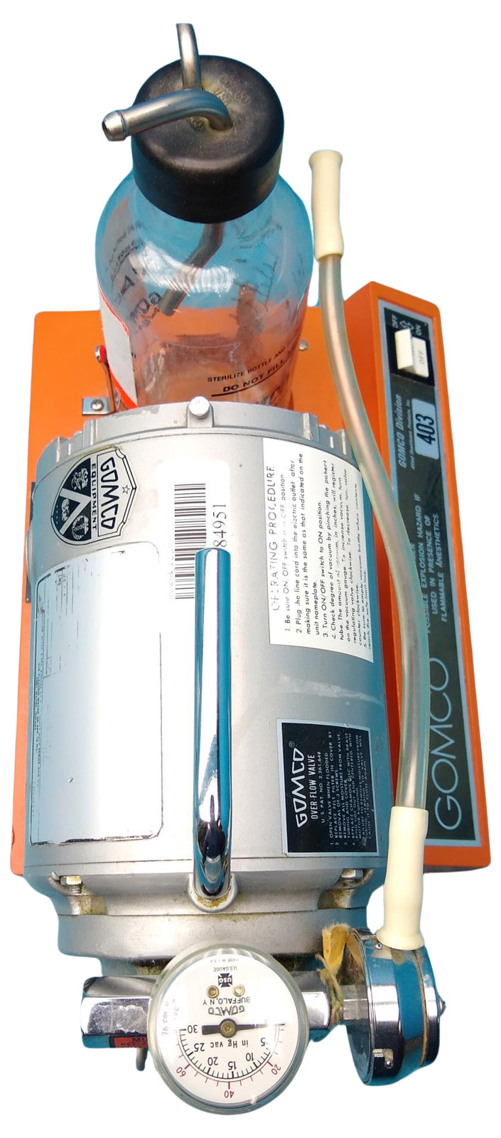 GOMCO DIVISON 403 ASPIRATOR PUMP