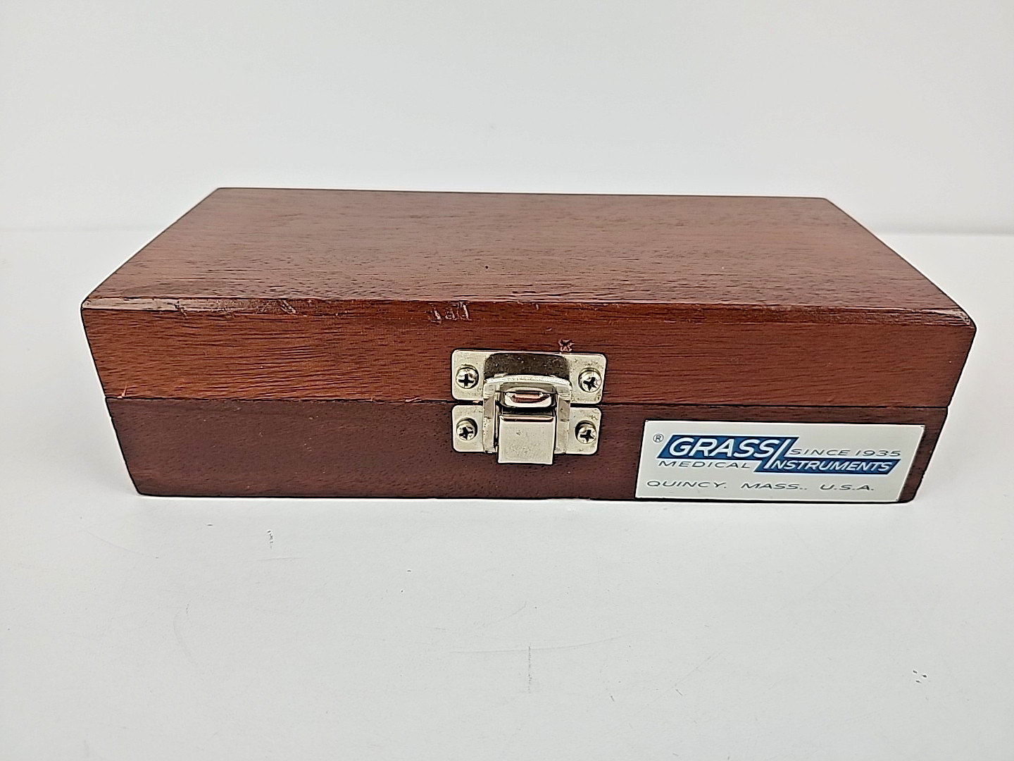 Grass Medical Instruments Wooden Case For Storage Empty Box Only