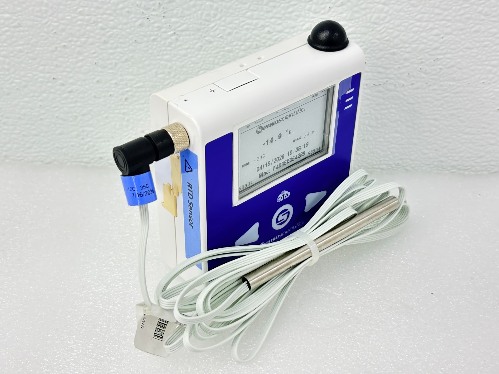 SensoScientific B80-200-OTA Temperature and Humidity Data Logger Sensor -w Cable