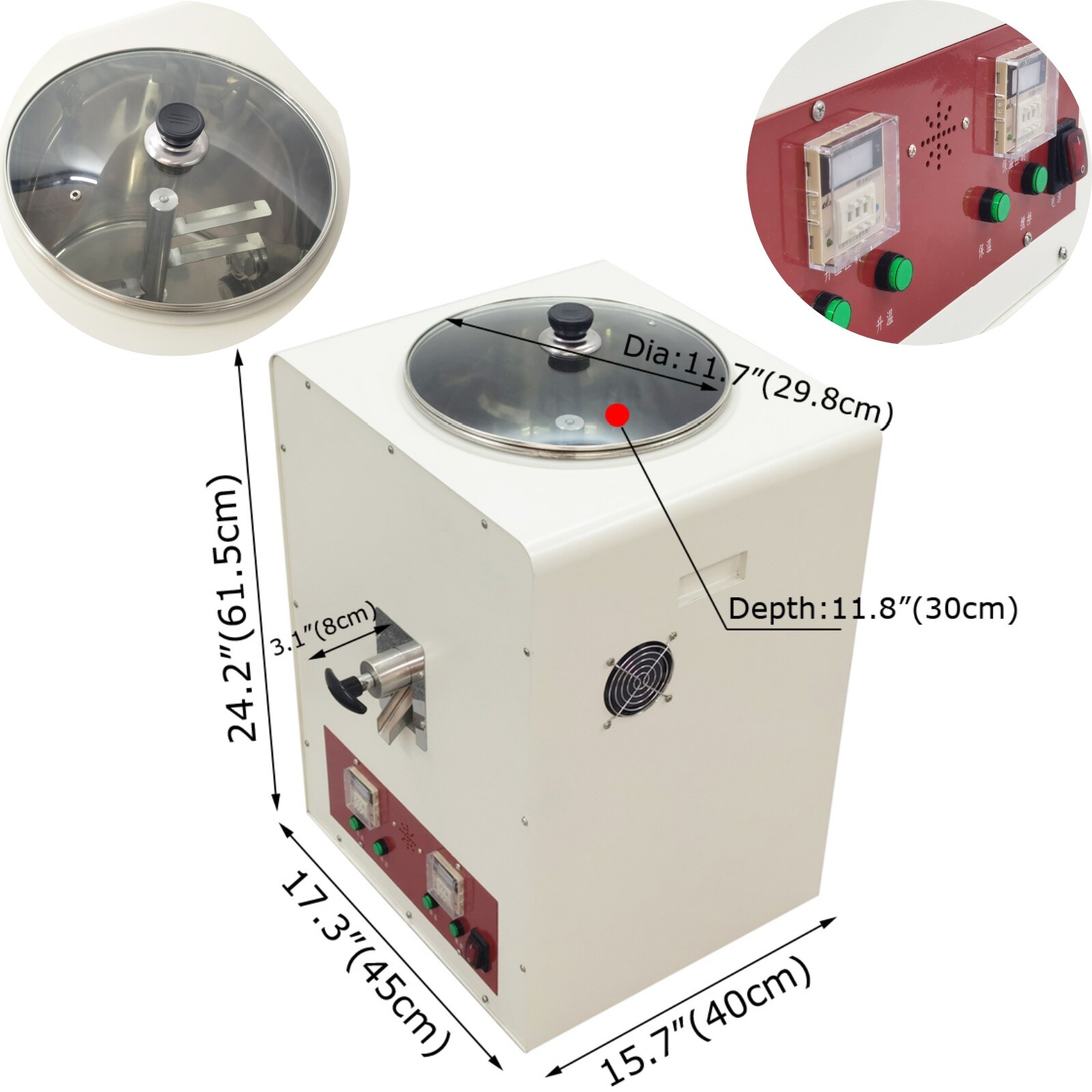 110V Dental Lab Agar Mixer Medium AGAR Mixer Melting Heating Mixing Machine