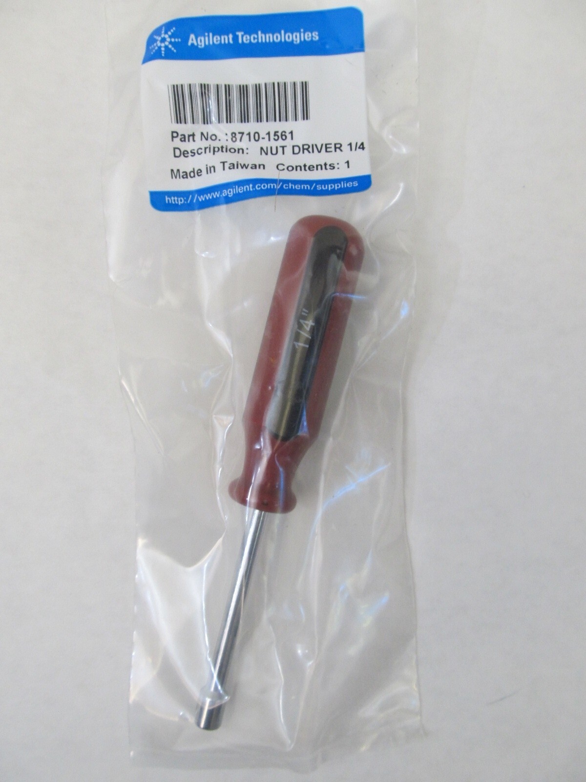 Agilent 8710-1561 Nut Driver, 1/4″ Drilled Shaft for FID jets- FAST SHIPPING