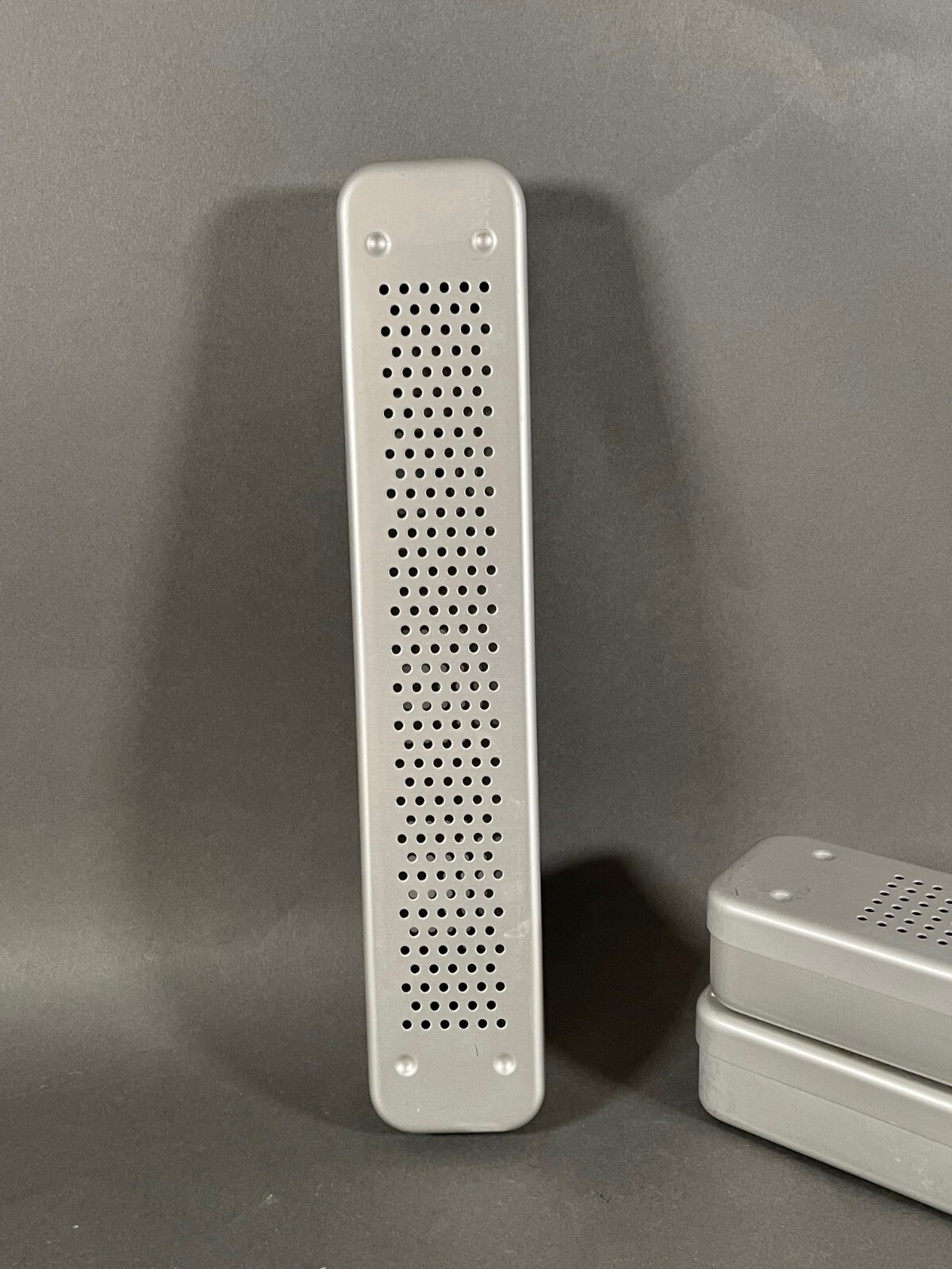Aluminum Instrument Sterilization Container Cassette 16″ x 3″ x 2″ Perforated