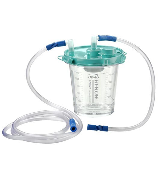 Bemis Suction Canister Kit 1200cc Hi-Flow Suction Canister Kit 1200 mL Pour Lid
