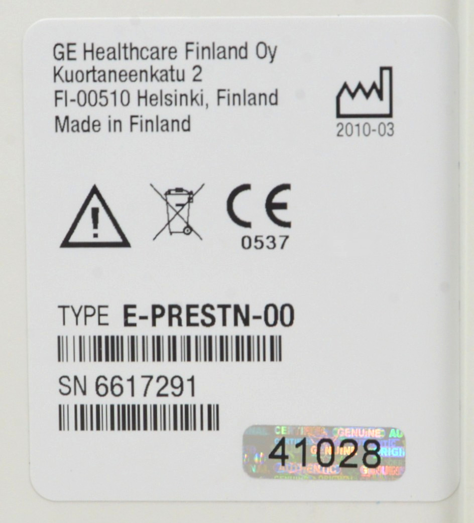GE Datex Ohmeda E-PRESTN-00 Hemodynamic Multi-Parameter Module