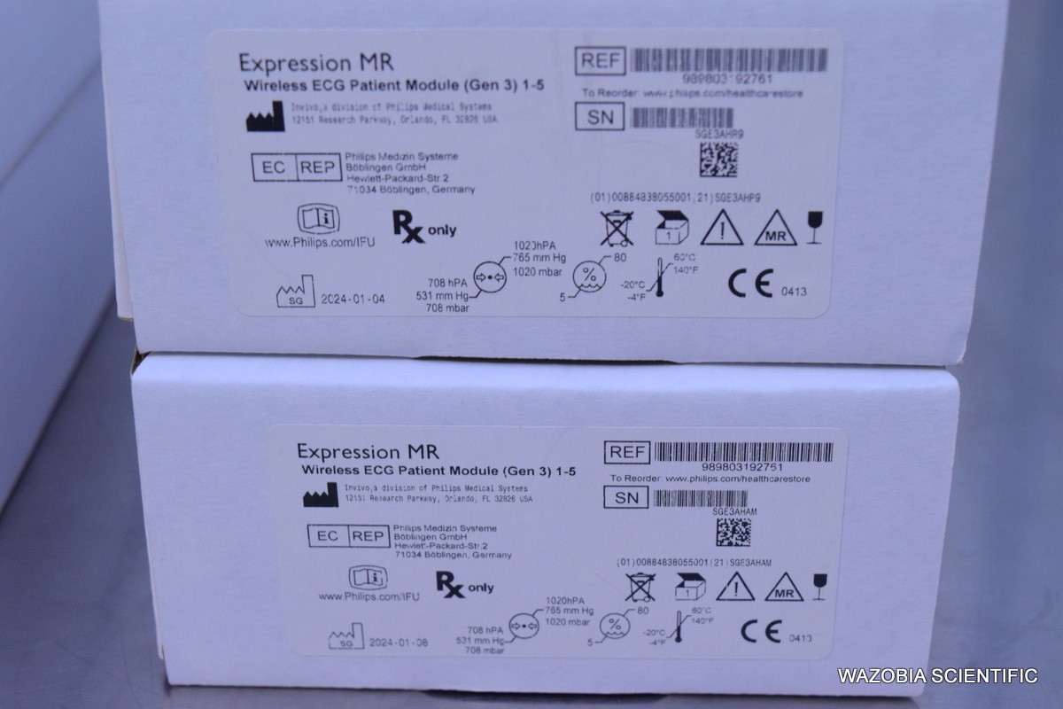 PHILIPS EXPRESSION MR WIRELESS ECG PATIENT MODULE GEN 3 989803192761 FOR MR400