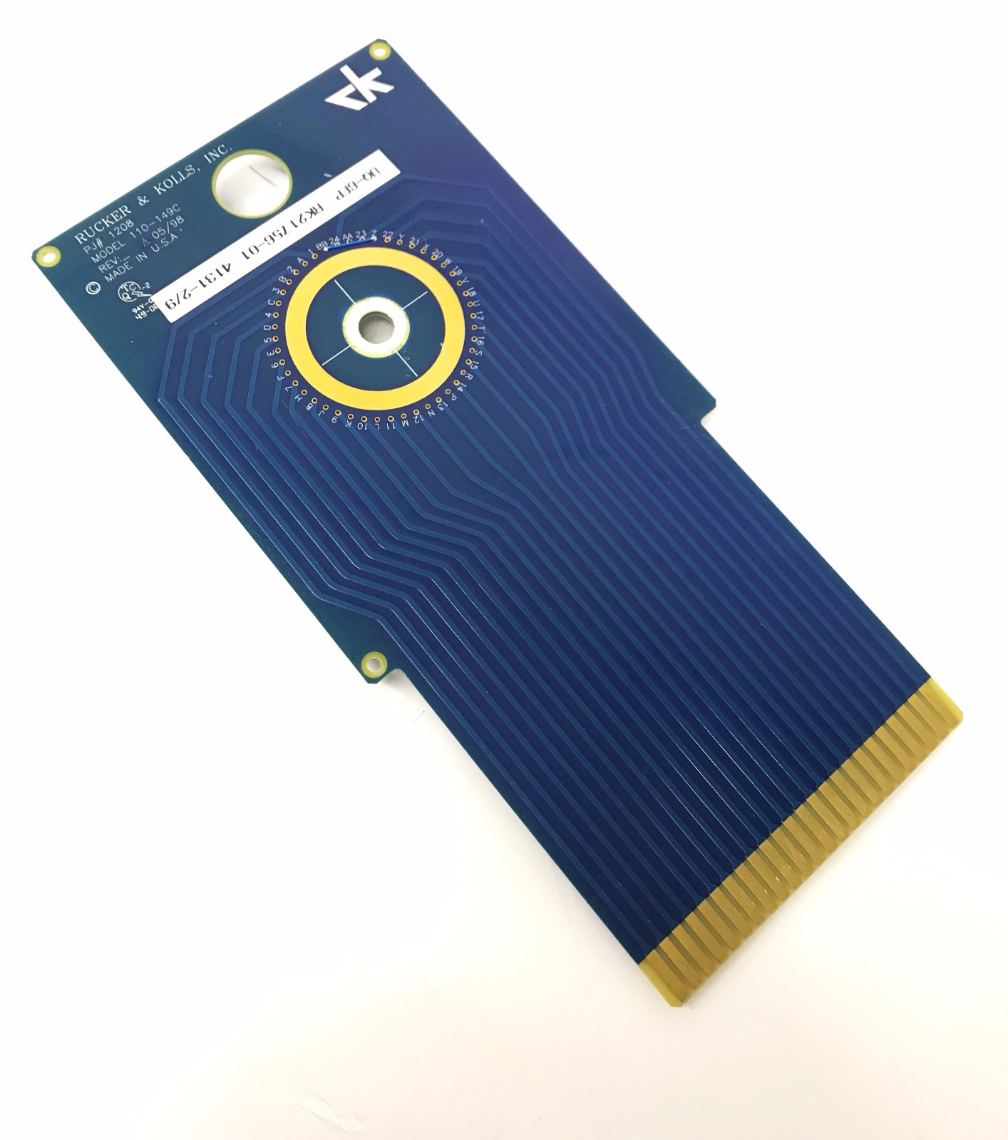 Rucker & Kolls 1208 110-149C Rev. A UQ-6FP RK21756-01 4131-2/9 Card