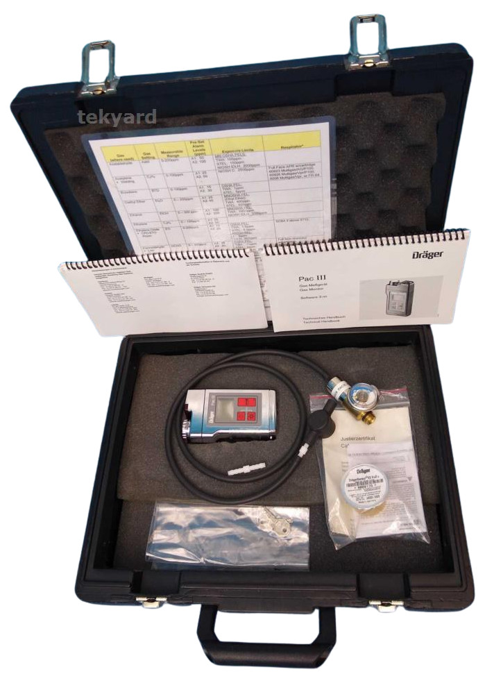 DRAGER PAC III GAS MONITOR DETECTOR