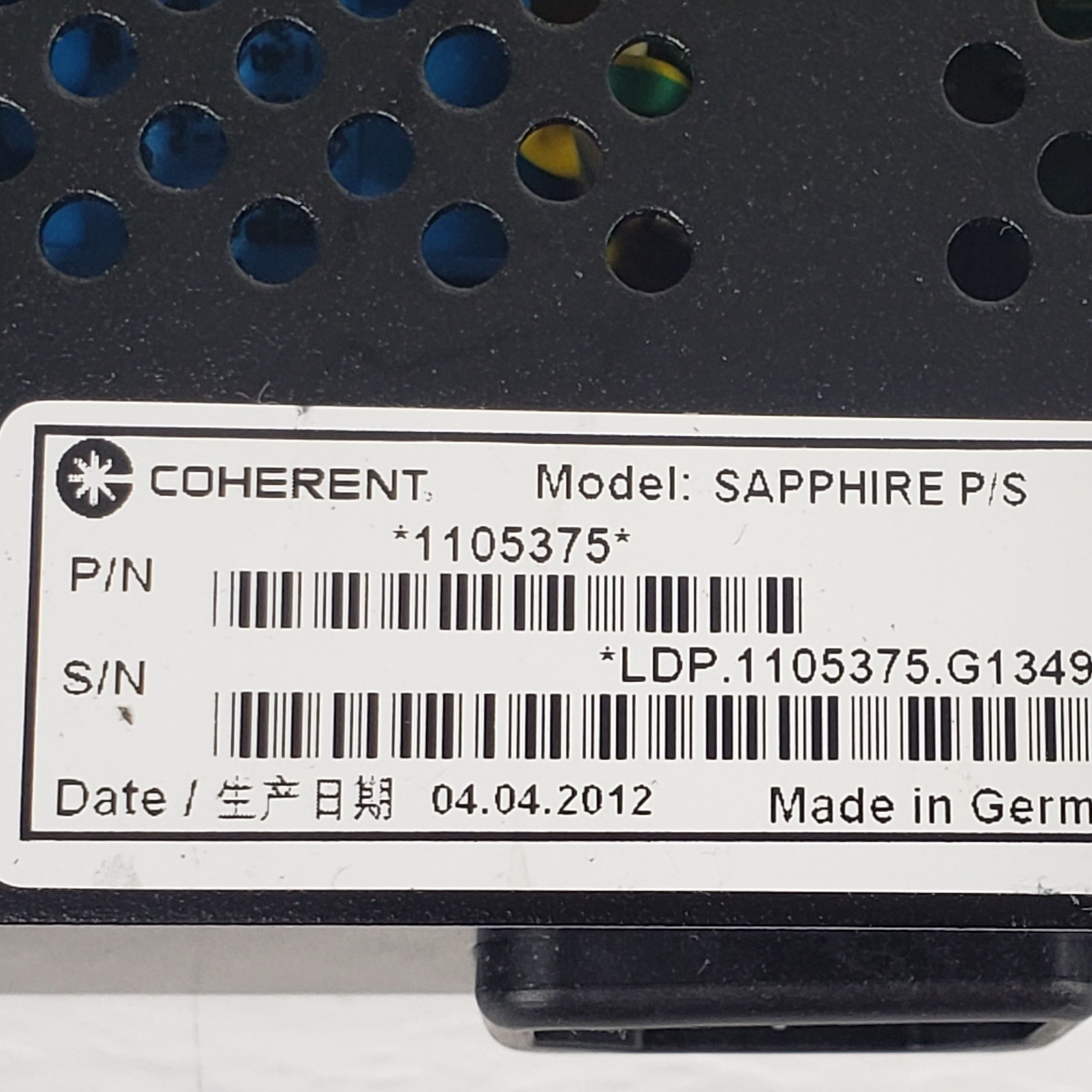 TESTED Coherent Sapphire 561-50 561nm 50mW CW OPSL Laser w/ Controller & PSU