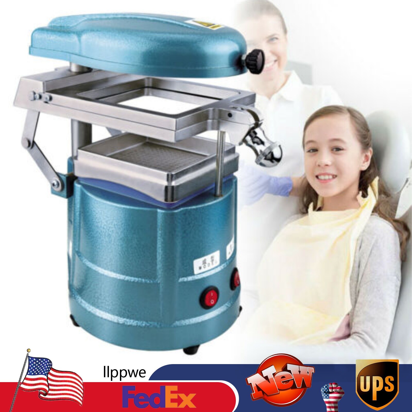 Dental Vacuum Forming Molding Machine Former Heat Thermoforming Lab Equipment US