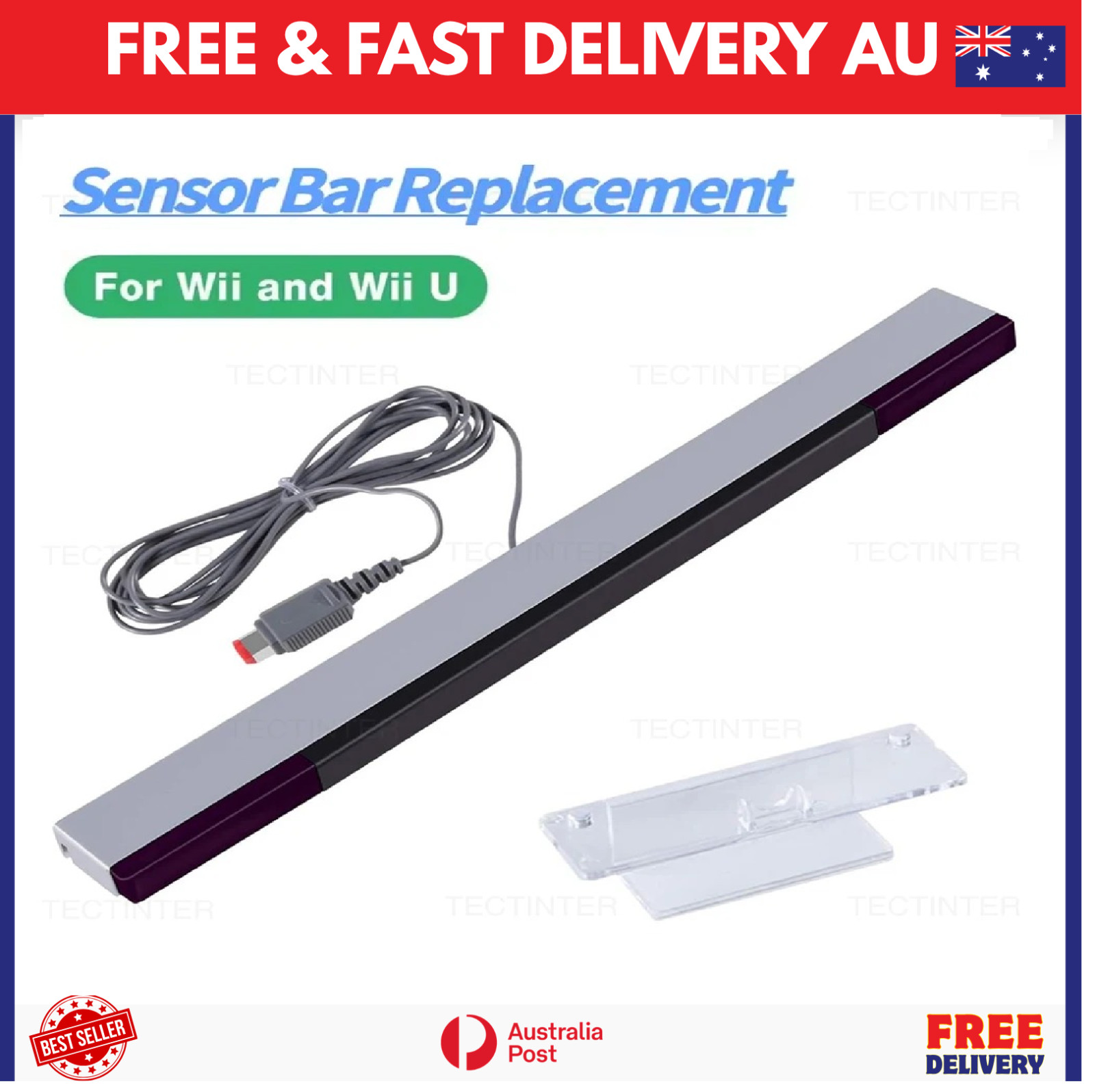 Infrared Ray Sensor Bar for Nintendo Wii / Wii U / Wii Mini Console AUS