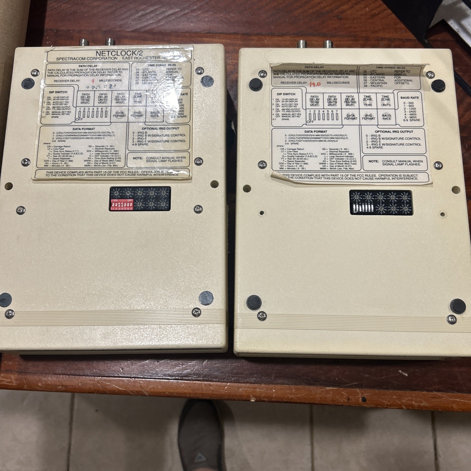 Spectracom NetClock /2 Master Clock – Set Of 2 Units Only Untested