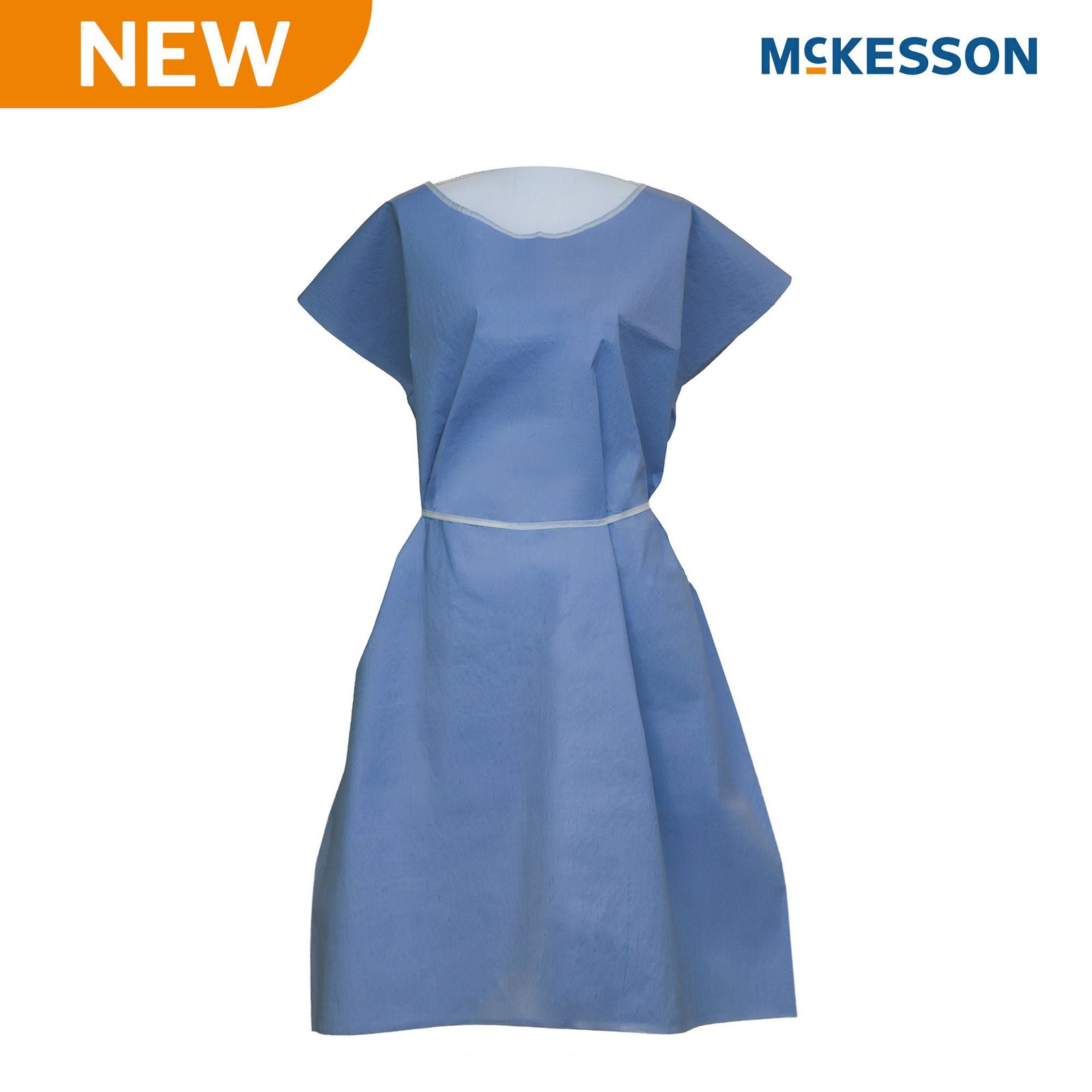 McKesson SMS Fluid Resistant Exam Gown, Extra Large (Case of 25)