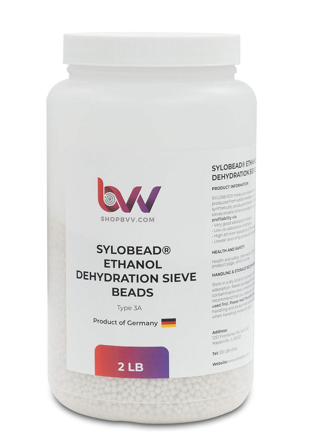 BVV Ethanol Dehydration Sieve Beads Type 3A