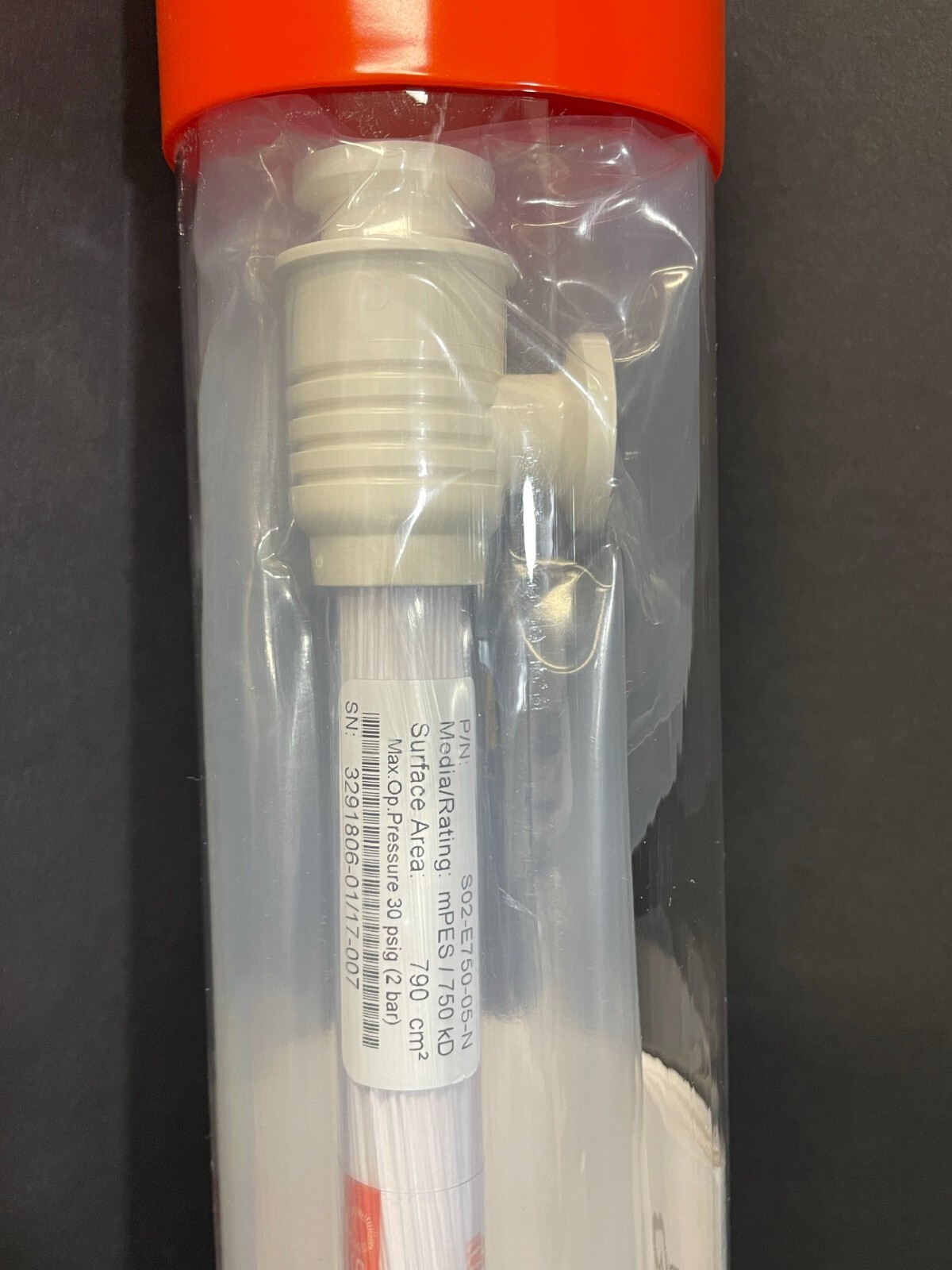 Repligen MiniKros Hollow Fiber Filter Sterile 20 cm 750 kD 1600 cm2