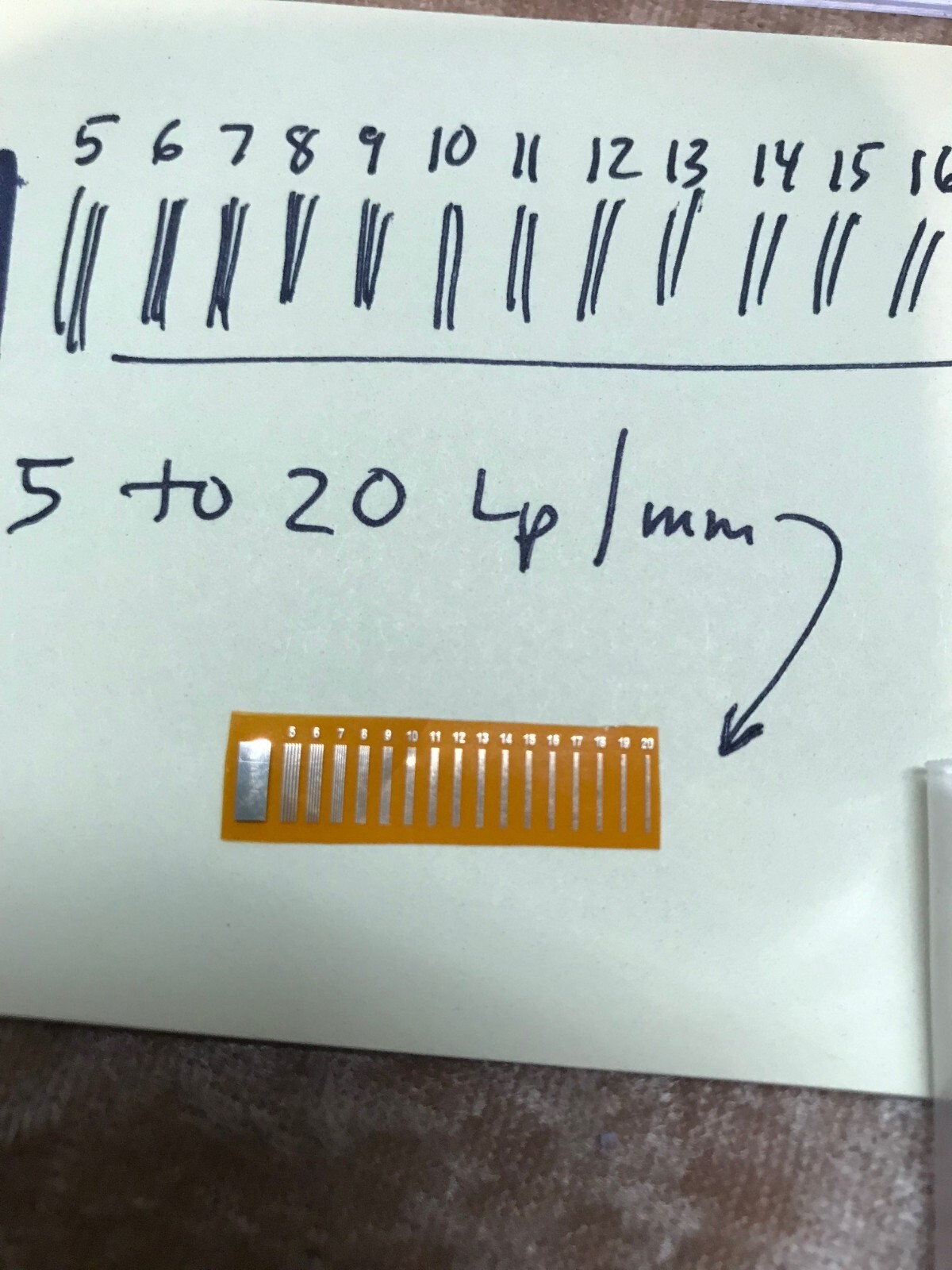 Fluke 5.0 to 20 LP/mm U. High Resolution Xray test tool victoreen unfors Raysafe