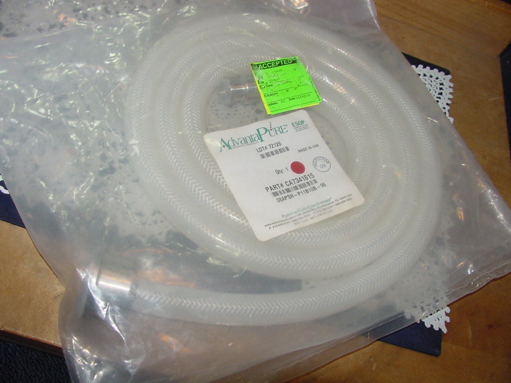 5 Foot AdvantaPure APSH-P .500 ID X .875 OD Flexible Silicon Hose Max 400 F