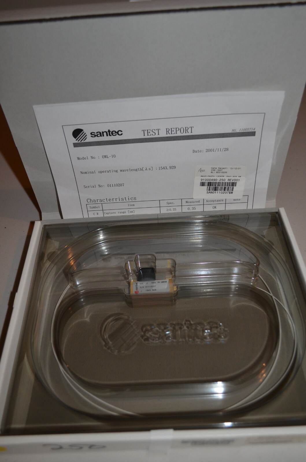 High Precision Fabry-Perot Wavelength Locker FSR Controlling DFB Laser 50GHz 2XX