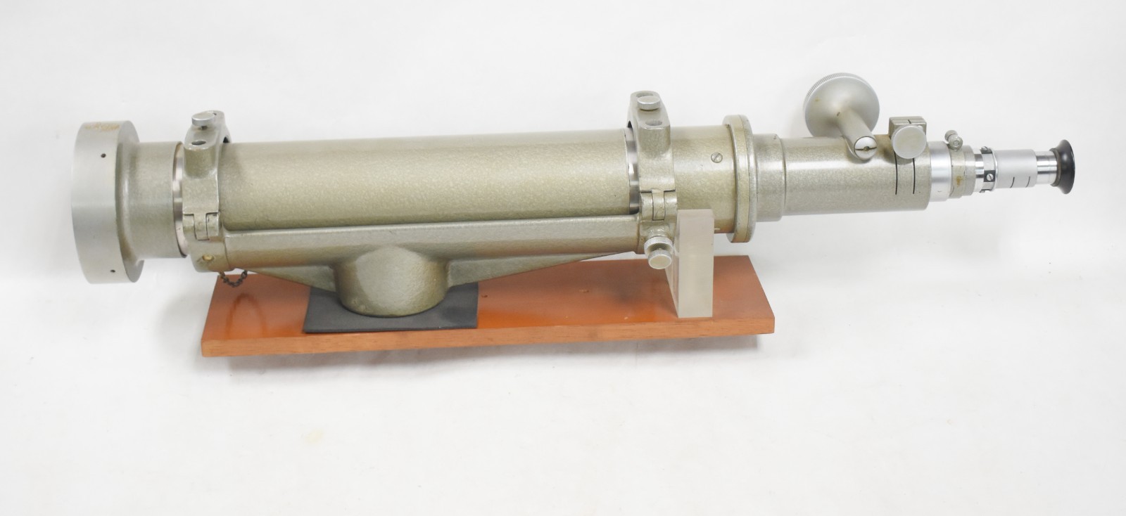Older Model Autocollimator with Wooden Stand UNTESTED Keuffel & Esser Co. Hilger