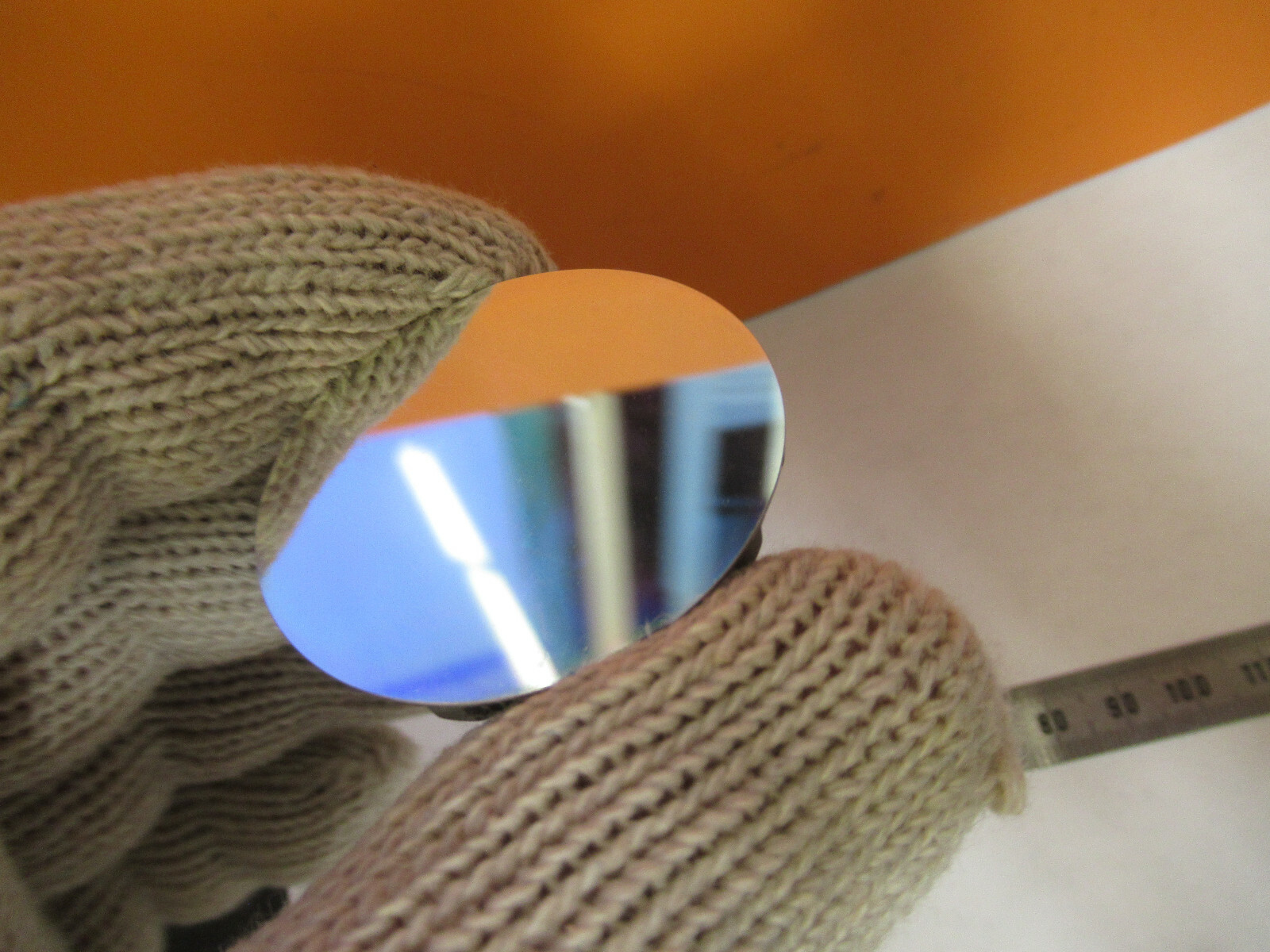 RARE OPTICAL BERYLLIUM METAL MIRROR MIL SPEC UK LASER OPTICS AS PICTURED P1-A-10