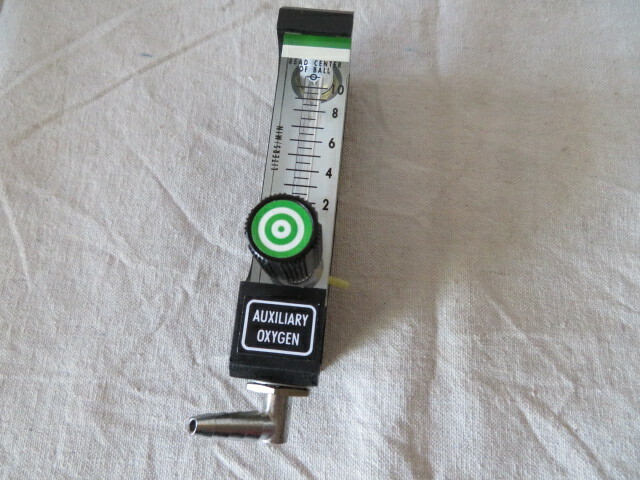 Drager Medical Auxiliary O2 Flowmeter