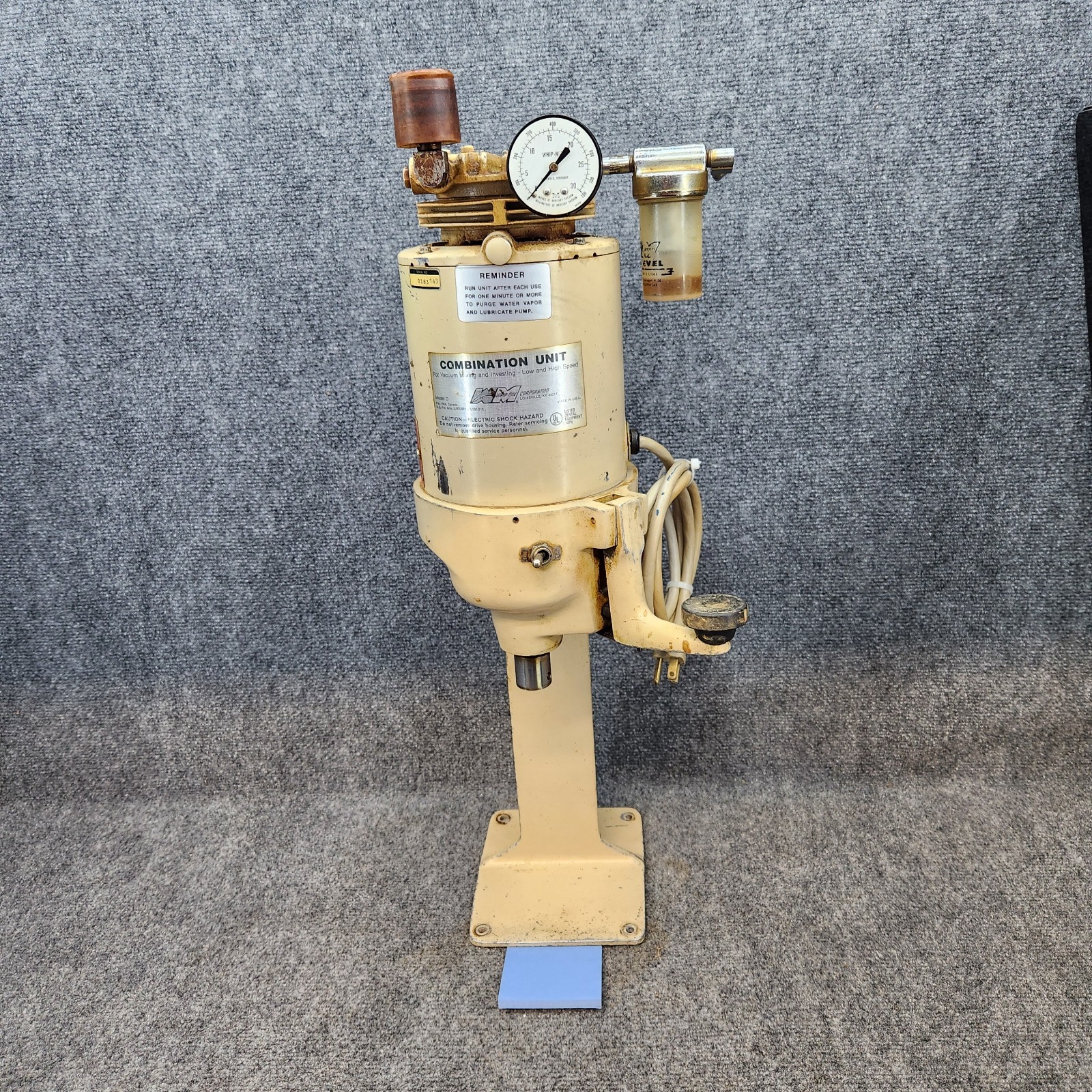 Whip-Mix Combination Unit Model D Vacuum Mixer/Vibrator Dental Lab PARTS – KK840