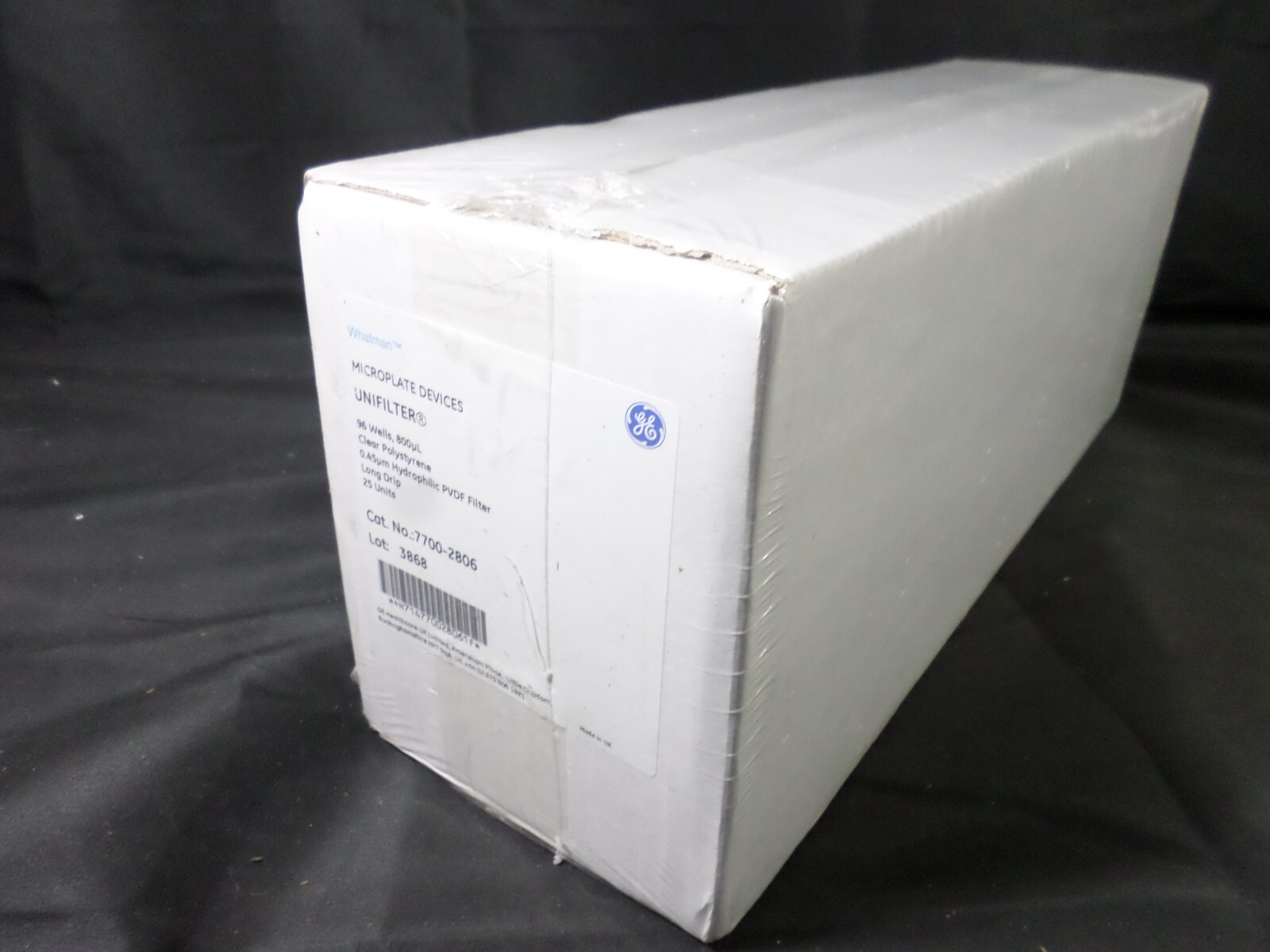 WHATMAN Clear Polystyrene UNIFILTER Microplate 96 Well 800µL 25 Units 7700-2806