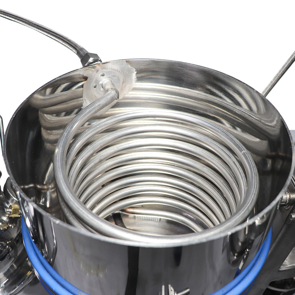 10LB Closed Loop Extractor Hemispheric Dewaxing w/ Recovery Tank Chiller Bracket