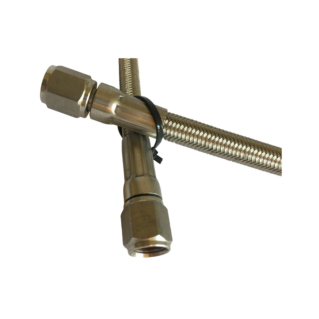 1/4″ 37° Swivel Female JIC SS304 36″ Hose PTFE Lined Closed Loop Extractor